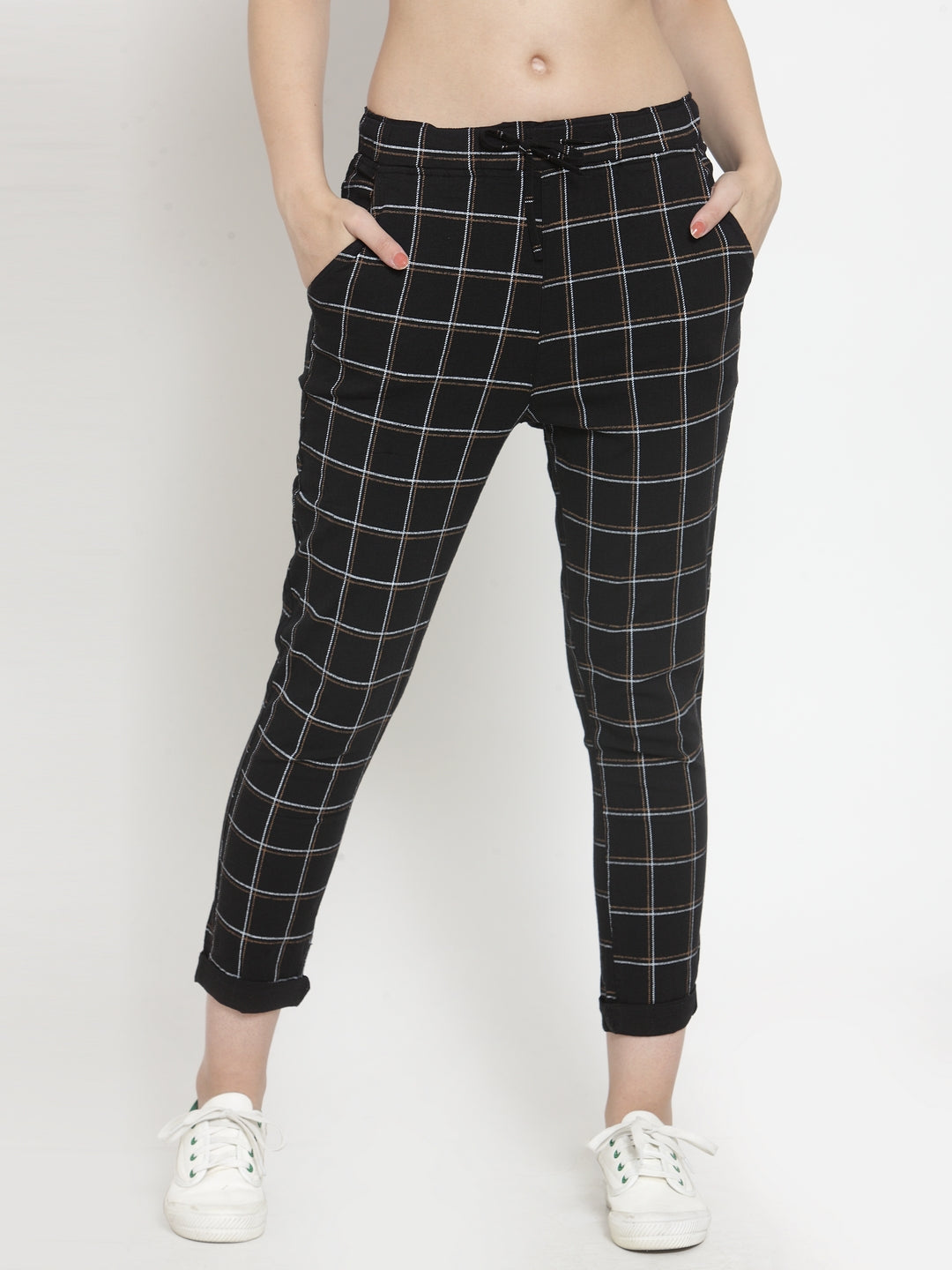 Beige Checkered Lower - Global Republic