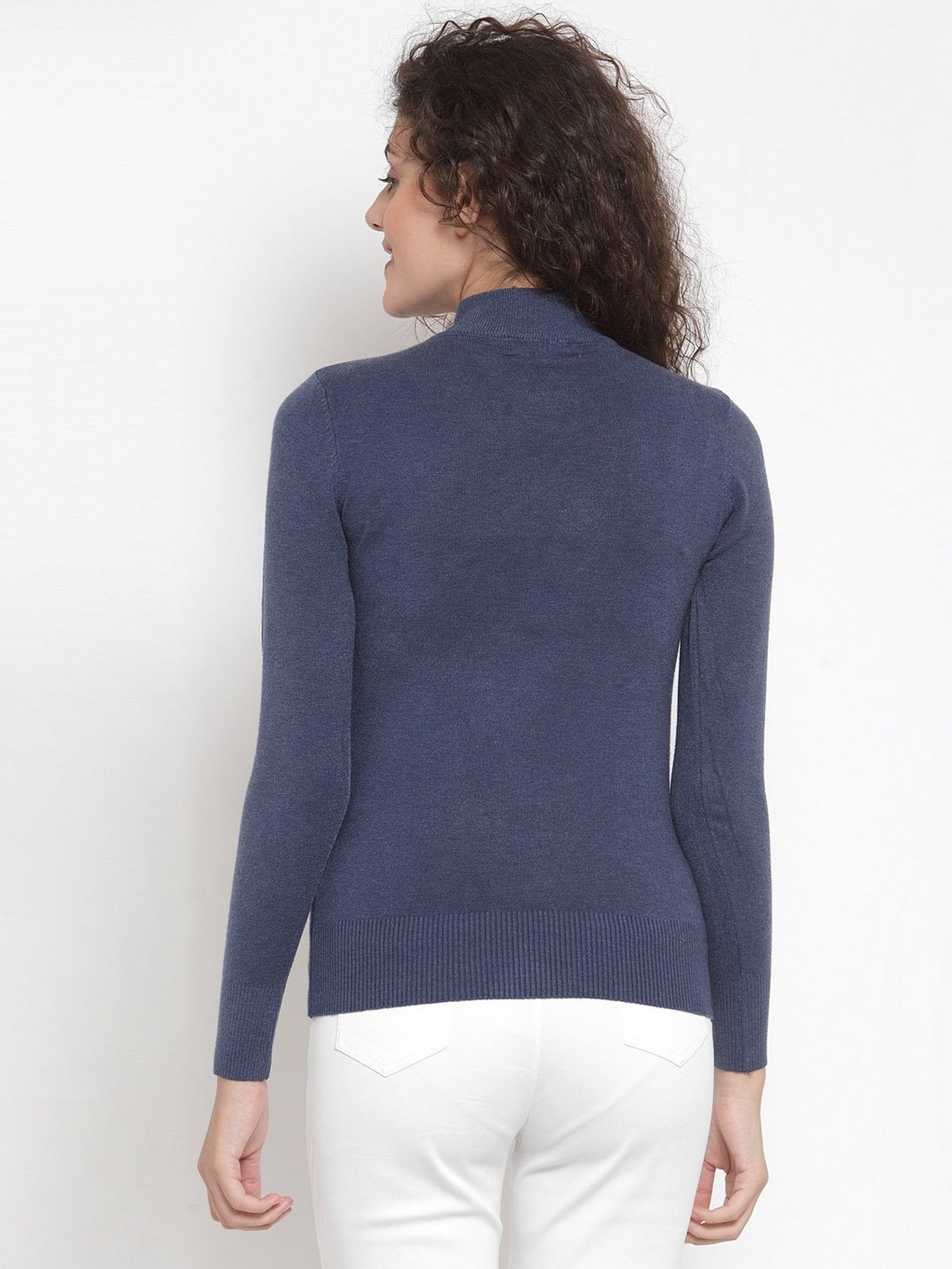 Blue Turtle Neck Slim Fit Skivvy - Global Republic