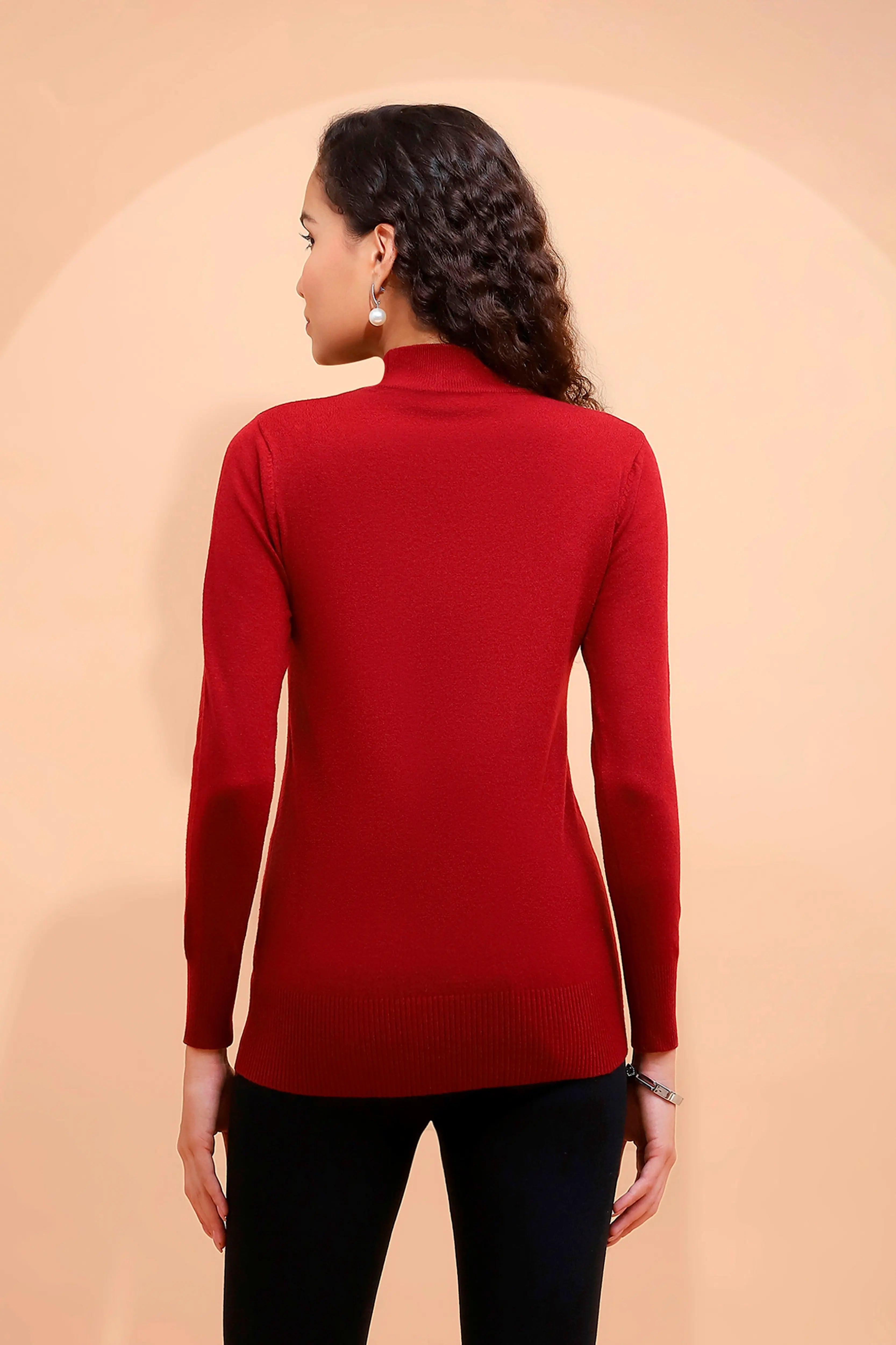 Wine Snug Fit Skivvy - Global Republic