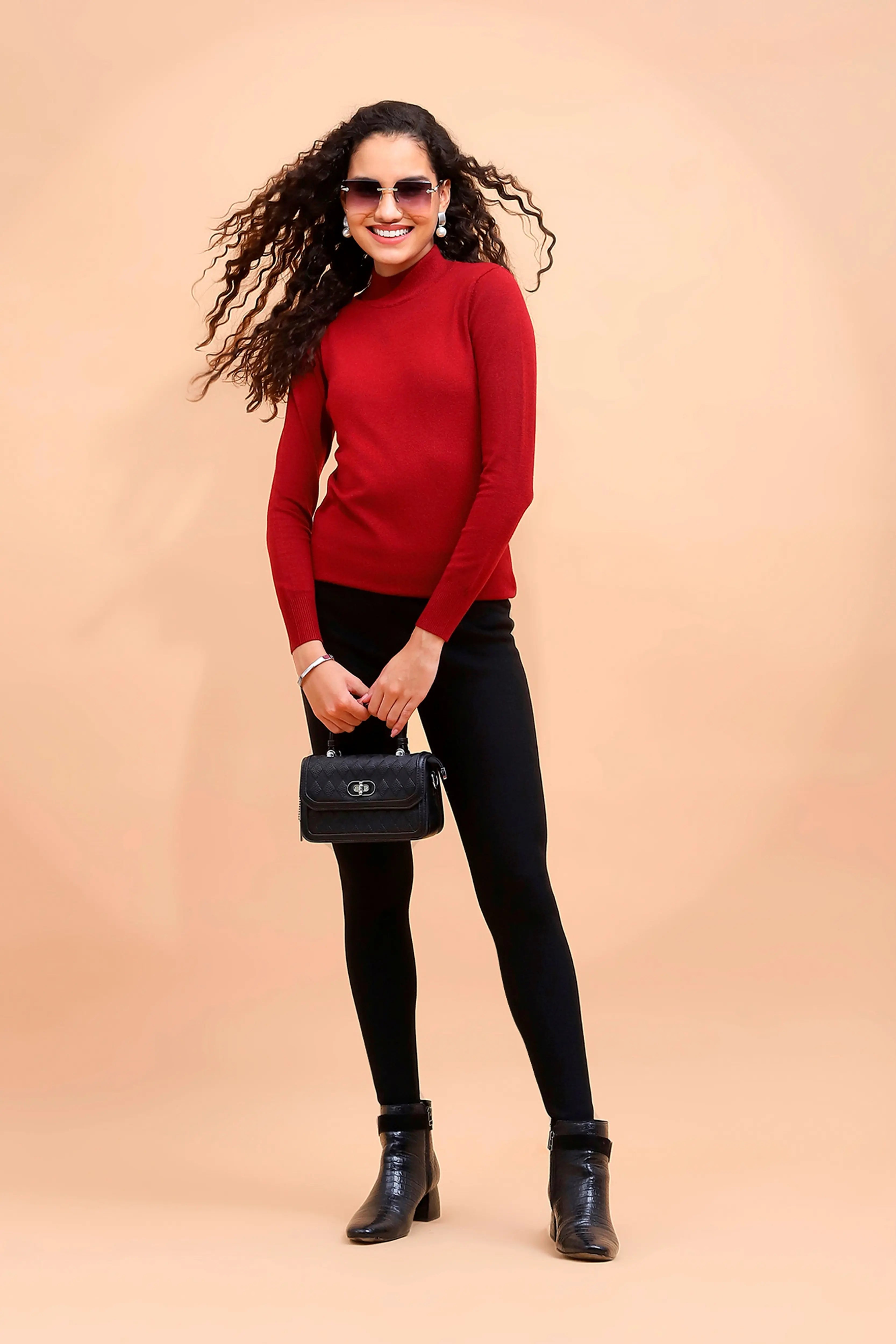 Wine Snug Fit Skivvy - Global Republic