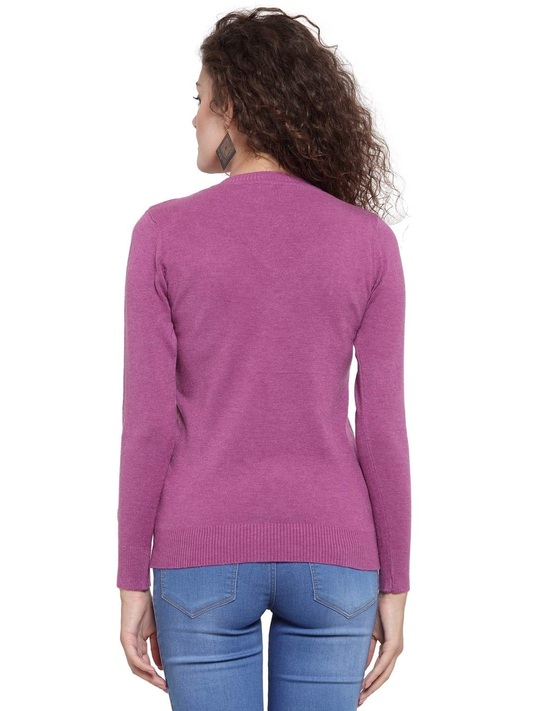 Mauve V-Neck Full Sleeve Skivvy - Global Republic