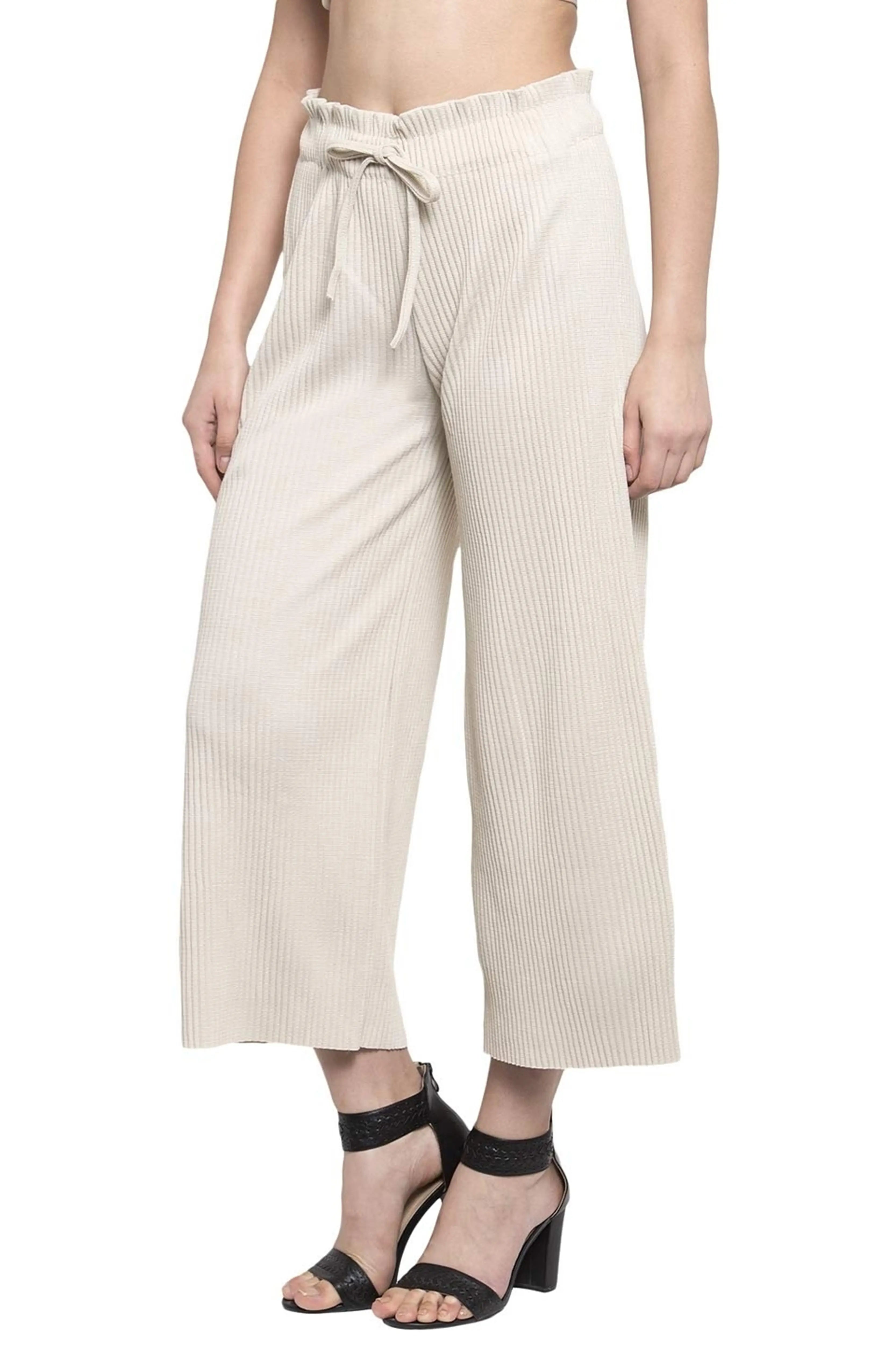 Beige Knitted Lower - Global Republic