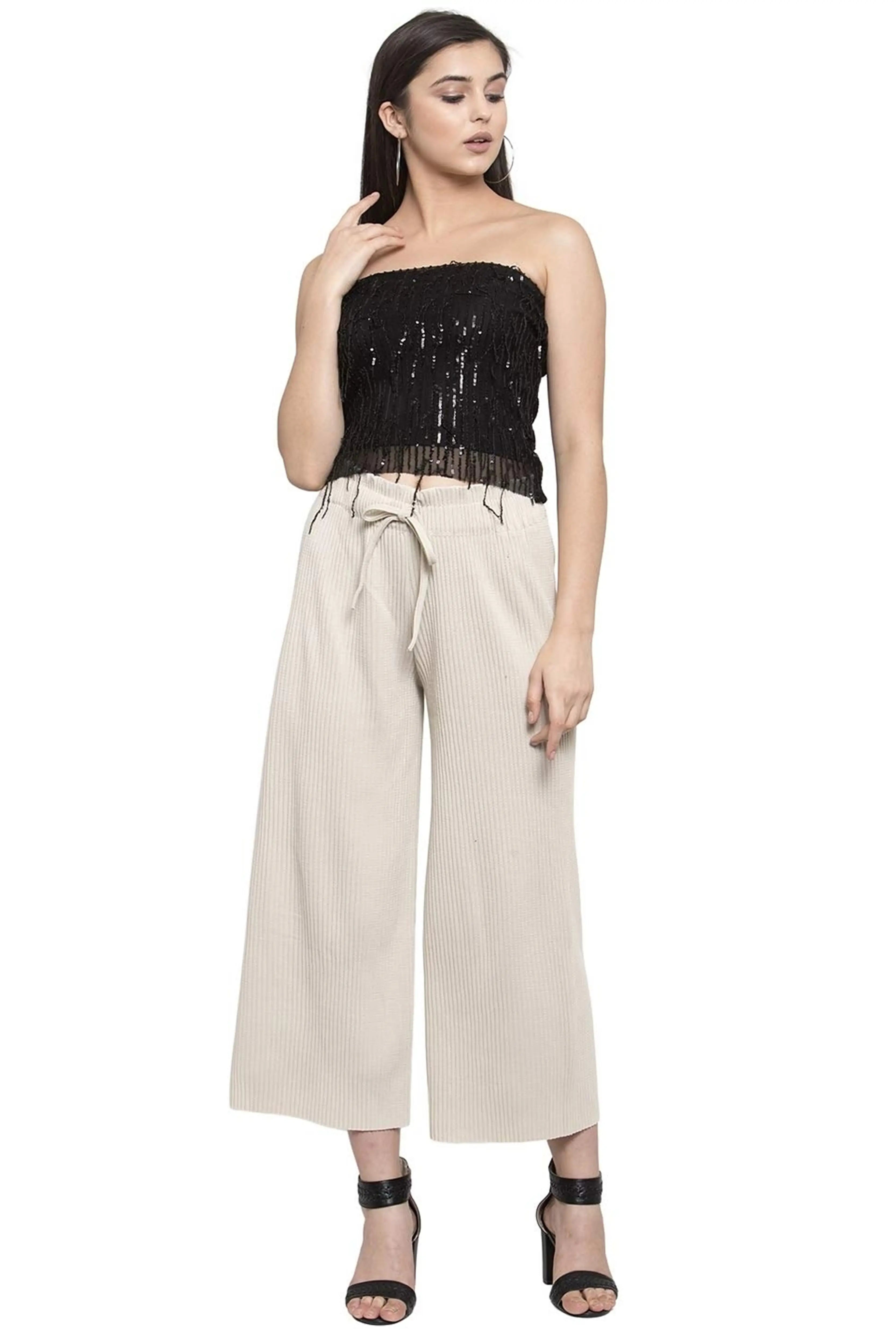 Beige Knitted Lower - Global Republic