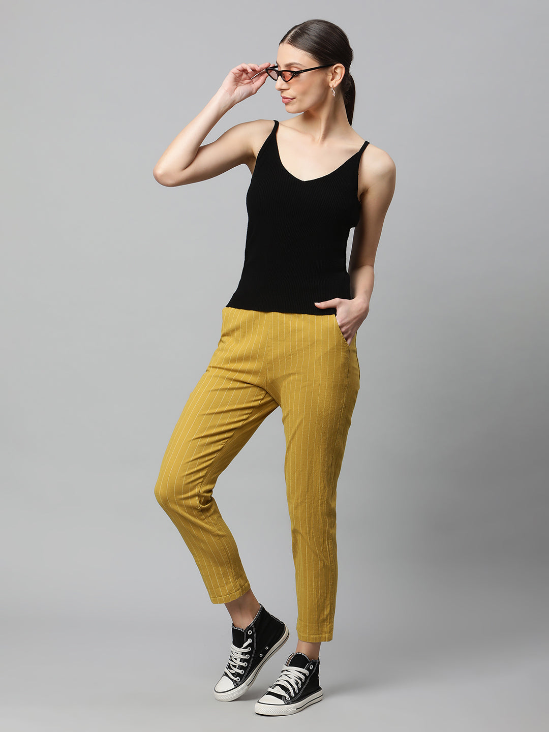 Beige Checkered Lower - Global Republic