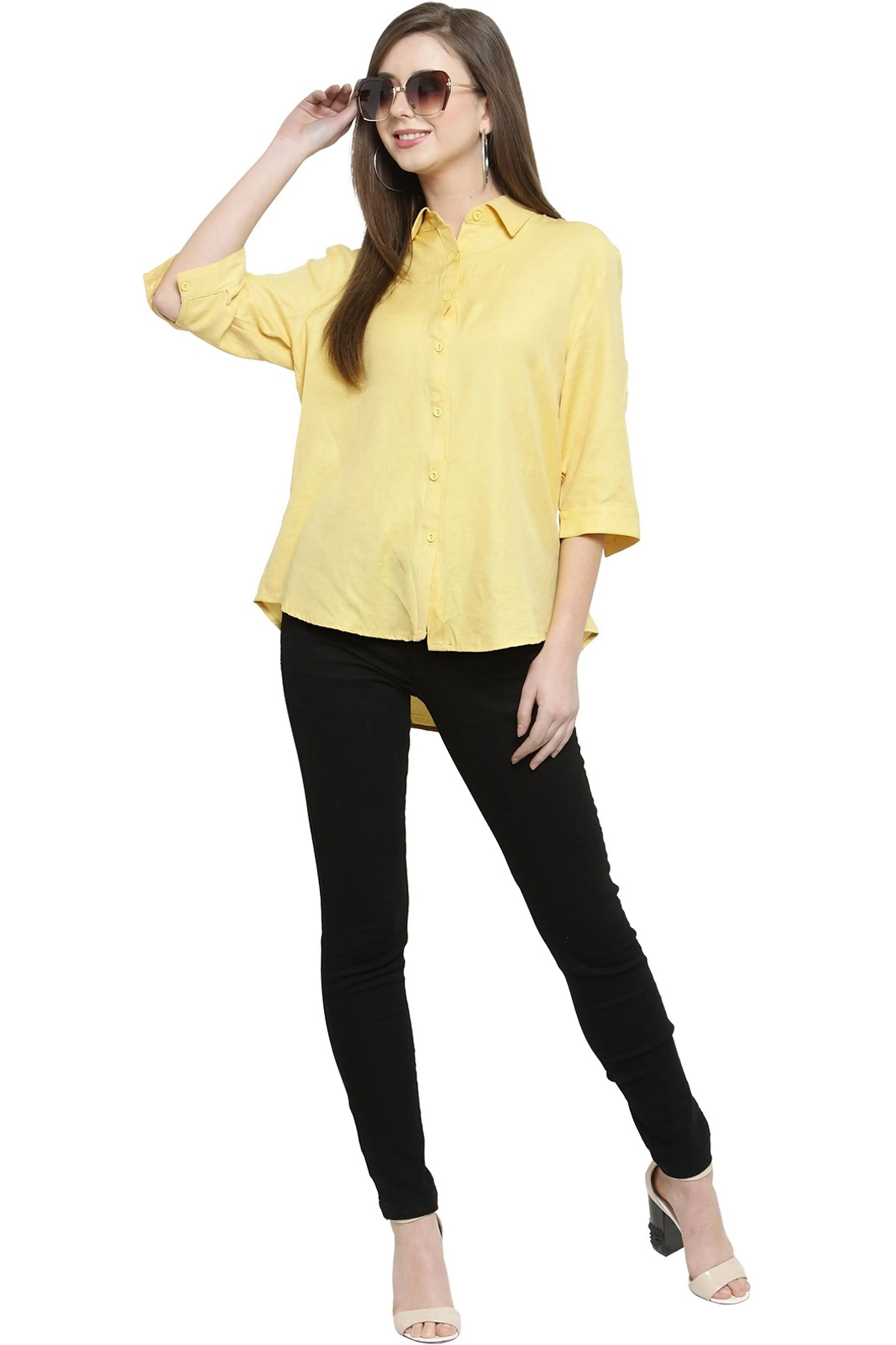 ladies collared round shirt