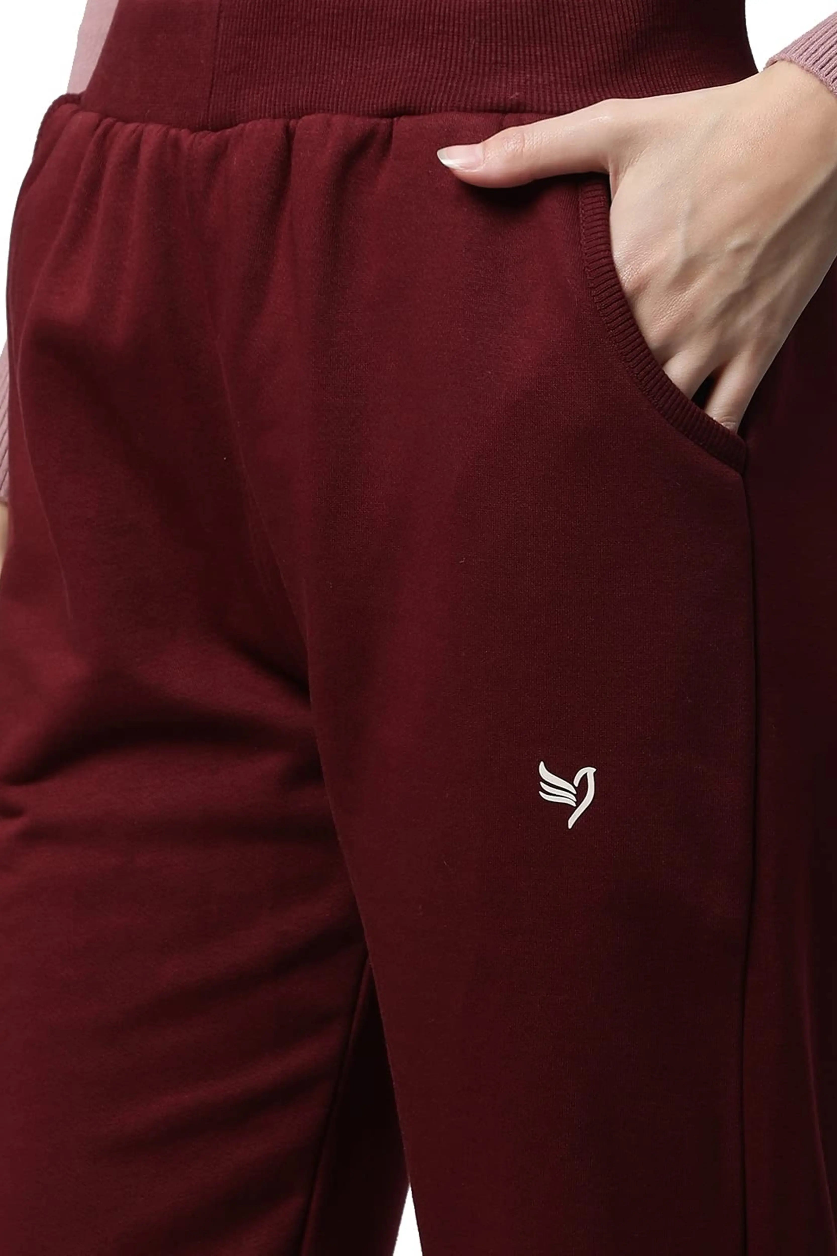 wine logo straight leg mid rise lower