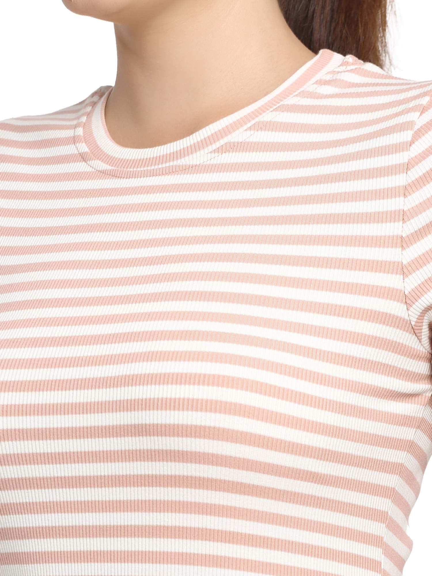 Striped Slim Fit Bodycon Dress - Global Republic