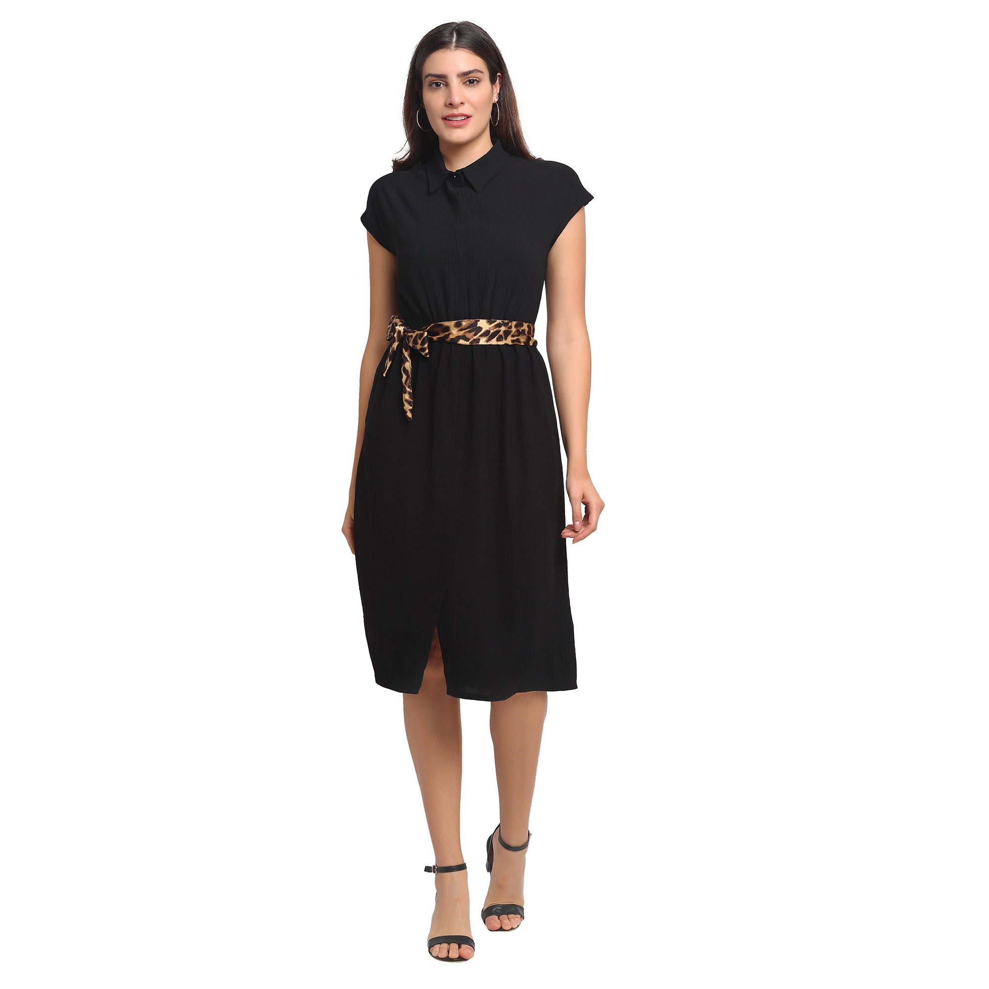 Women Waist tied Dress - Global Republic