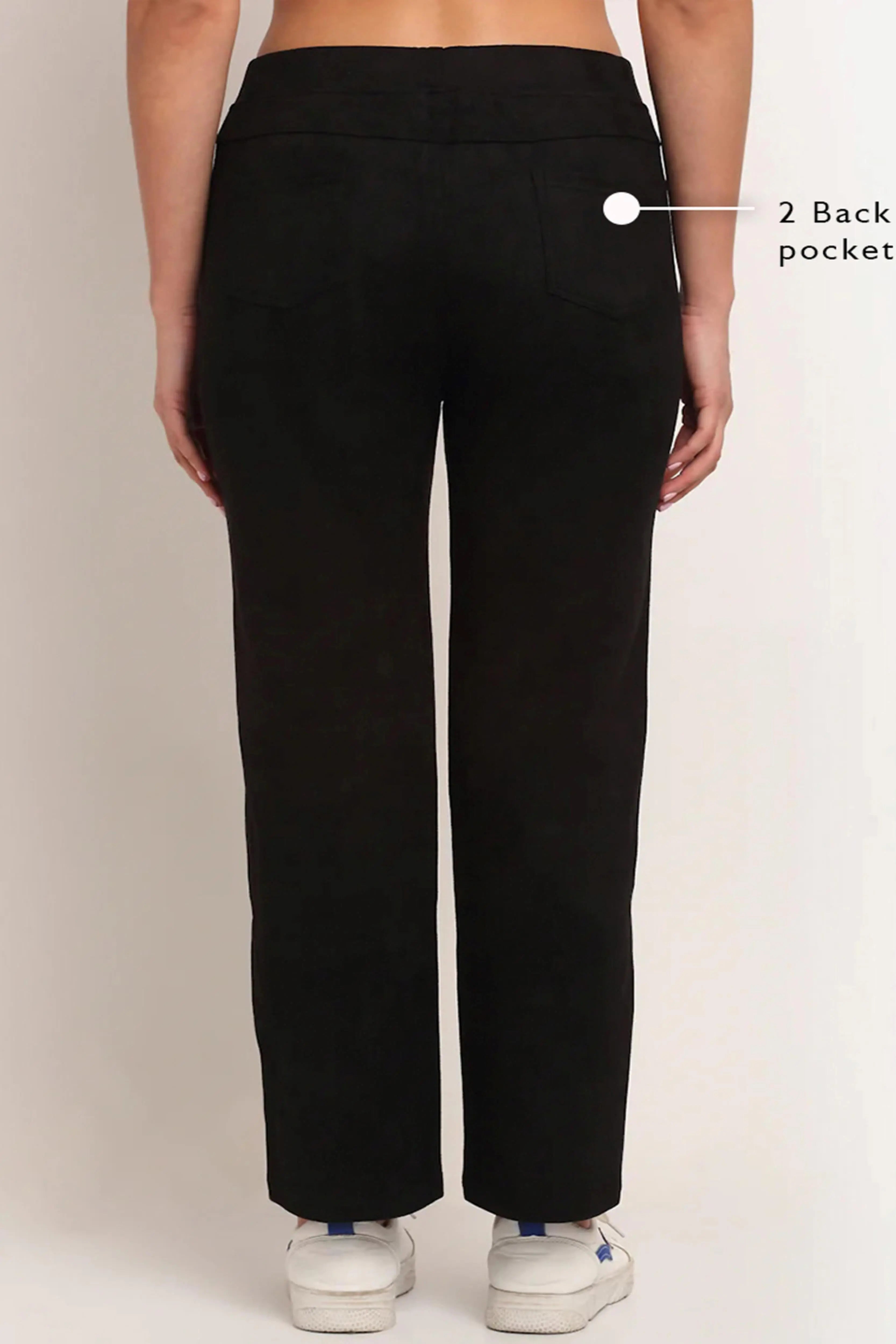 Black Straight Fit Suede Jegging - Global Republic