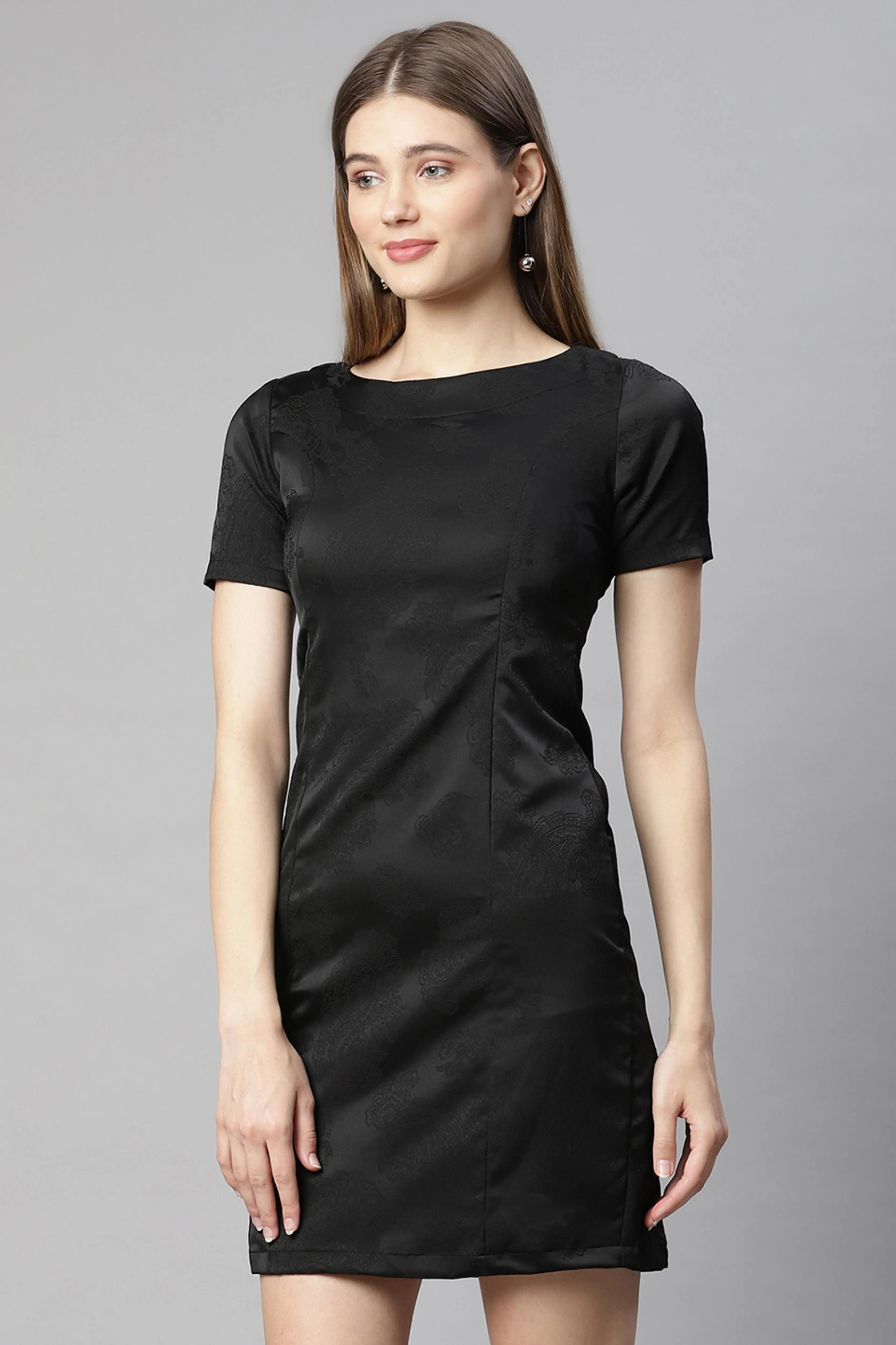 Women Black Hosiery Dress