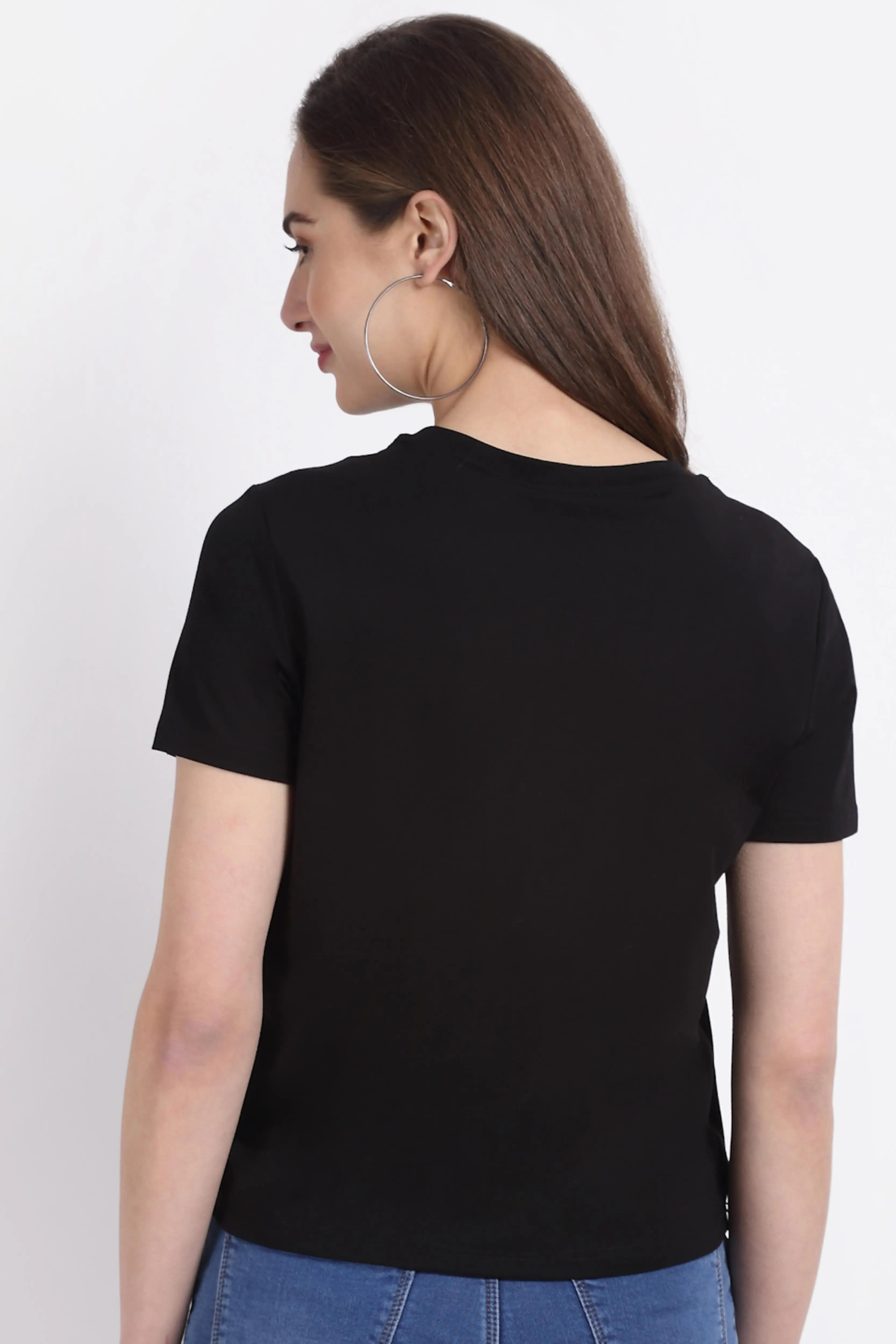 Black Hoisery Scraf Top - Global Republic