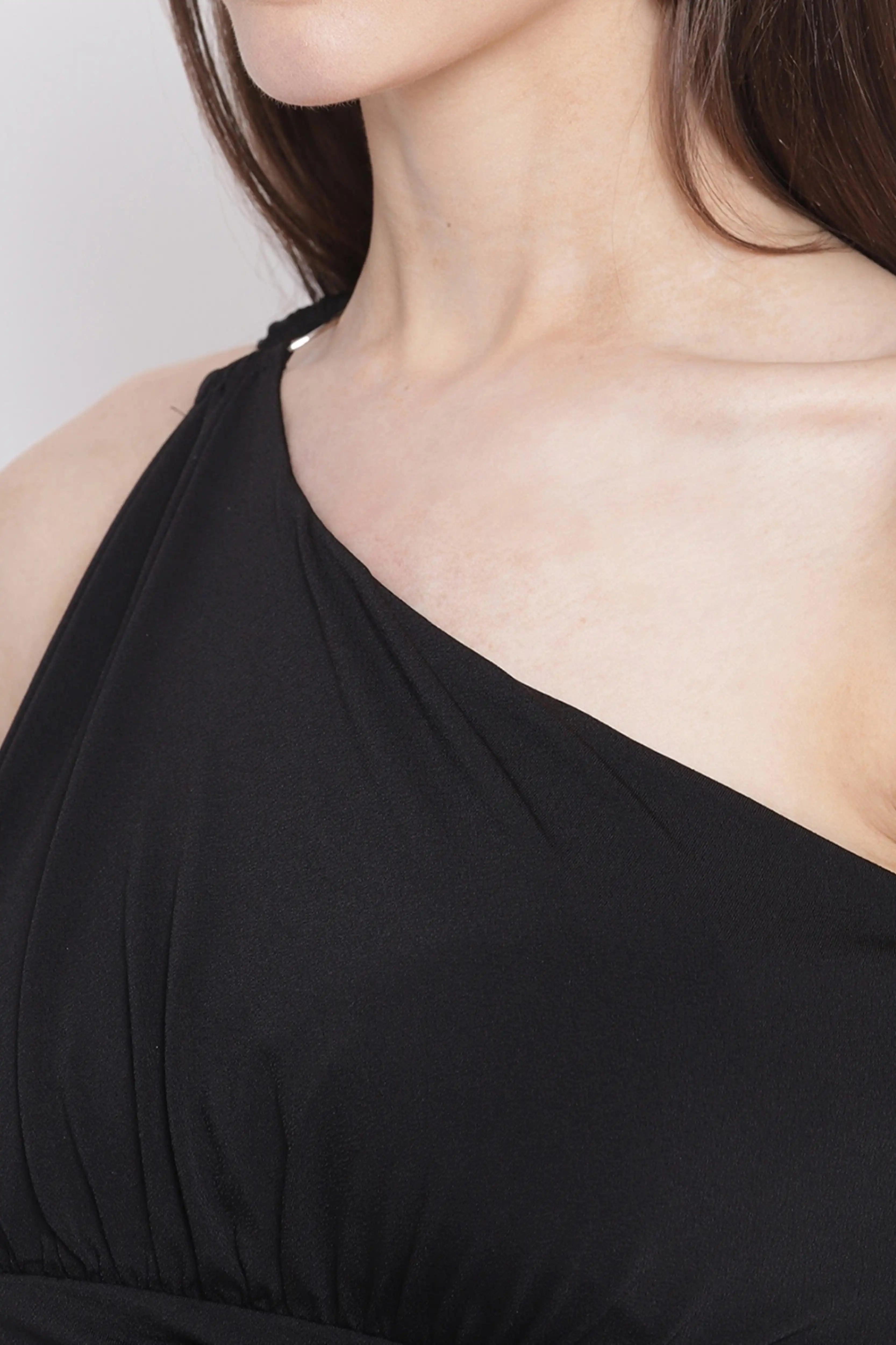 Black Cotton Bodycon Dress