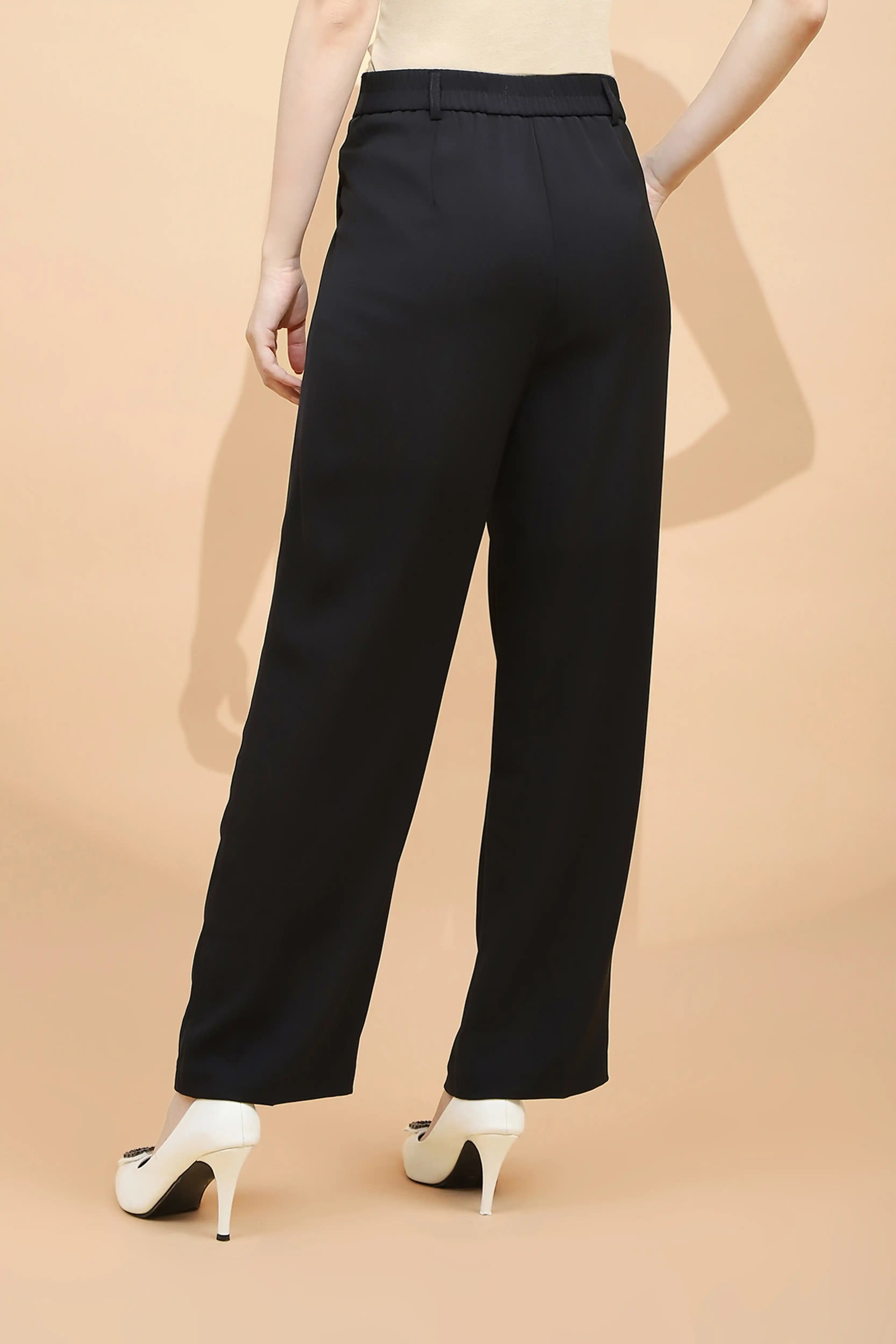 Black Loose Fit Trouser