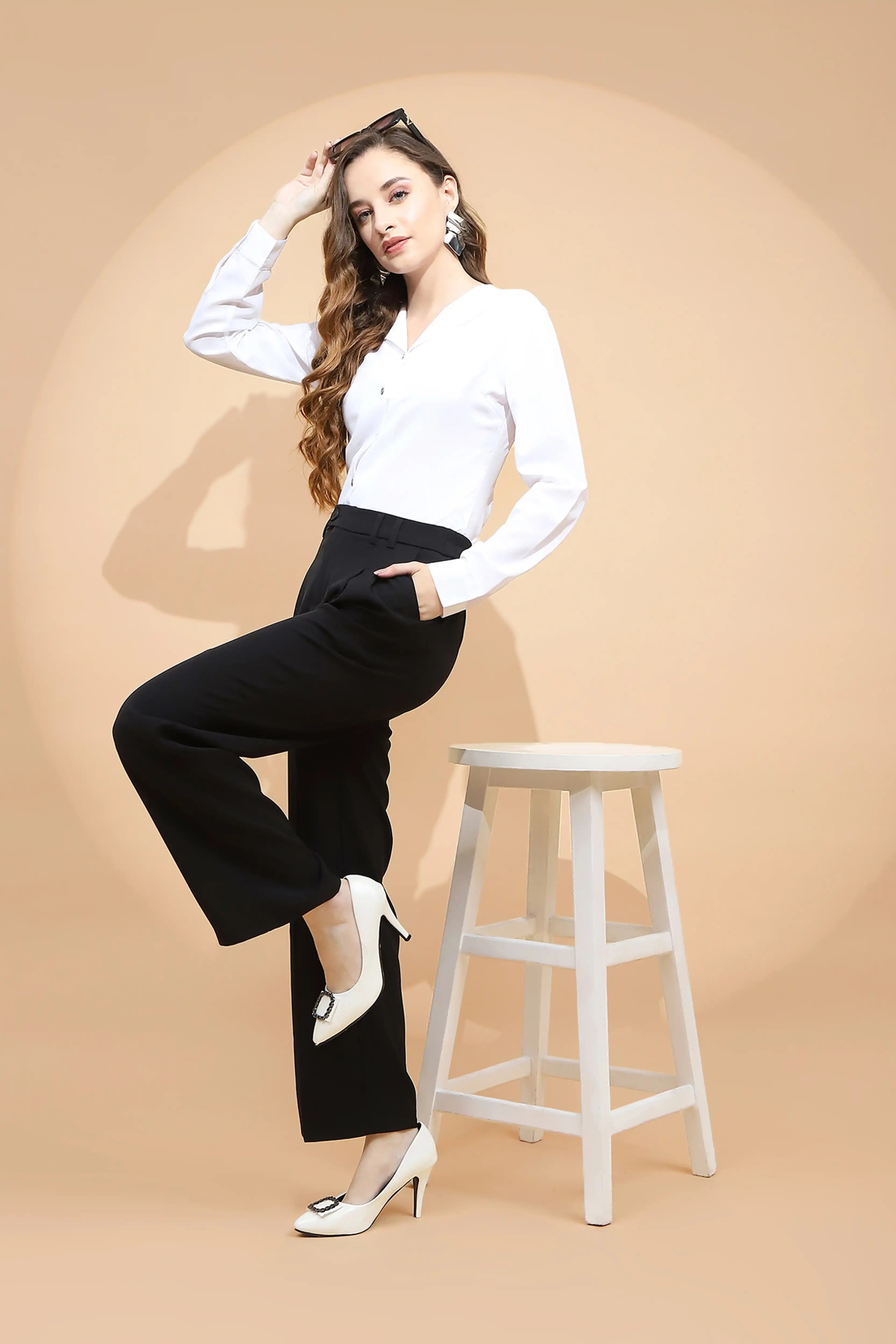 Black Loose Fit Trouser