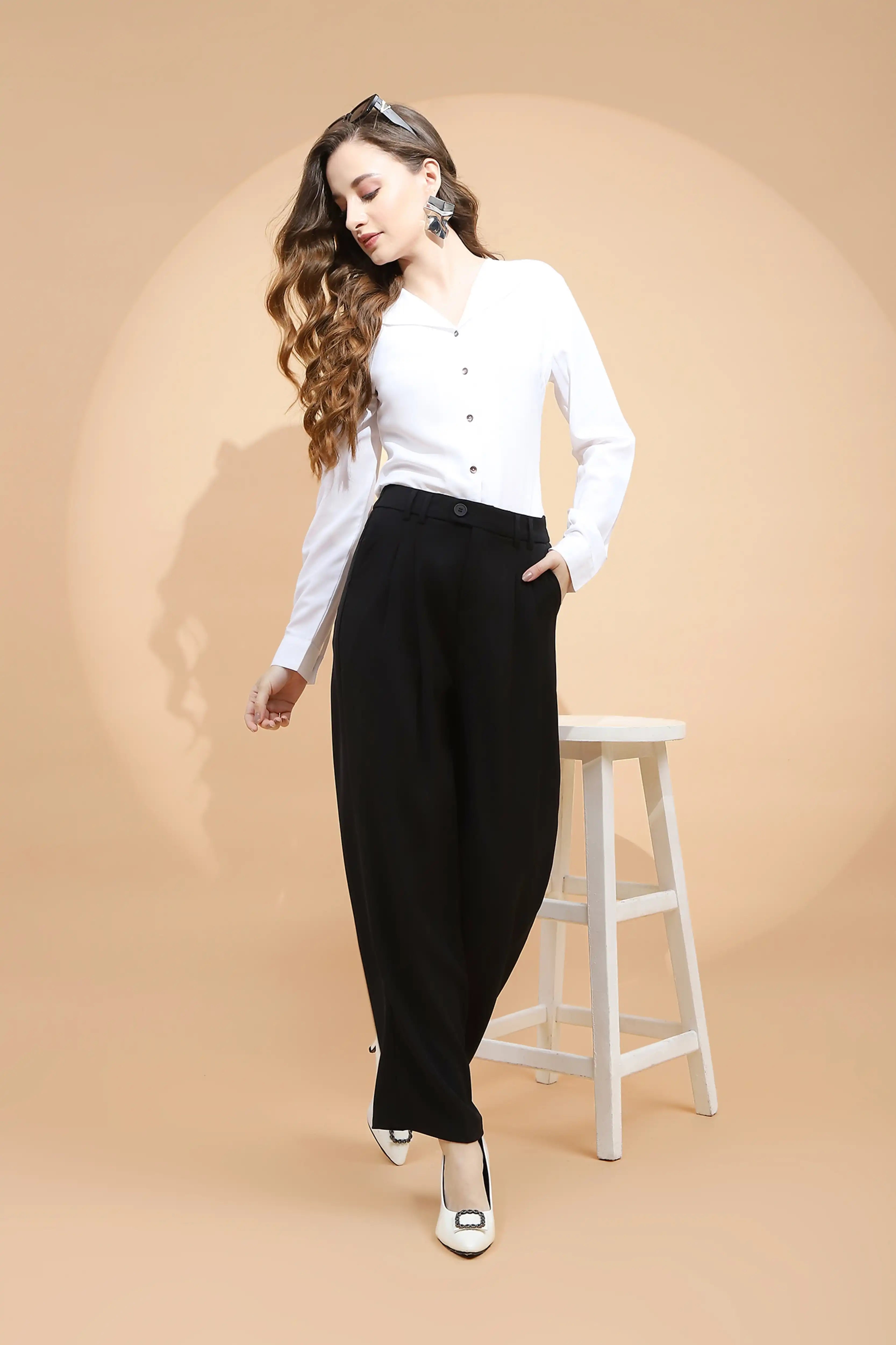 Black Loose Fit Trouser