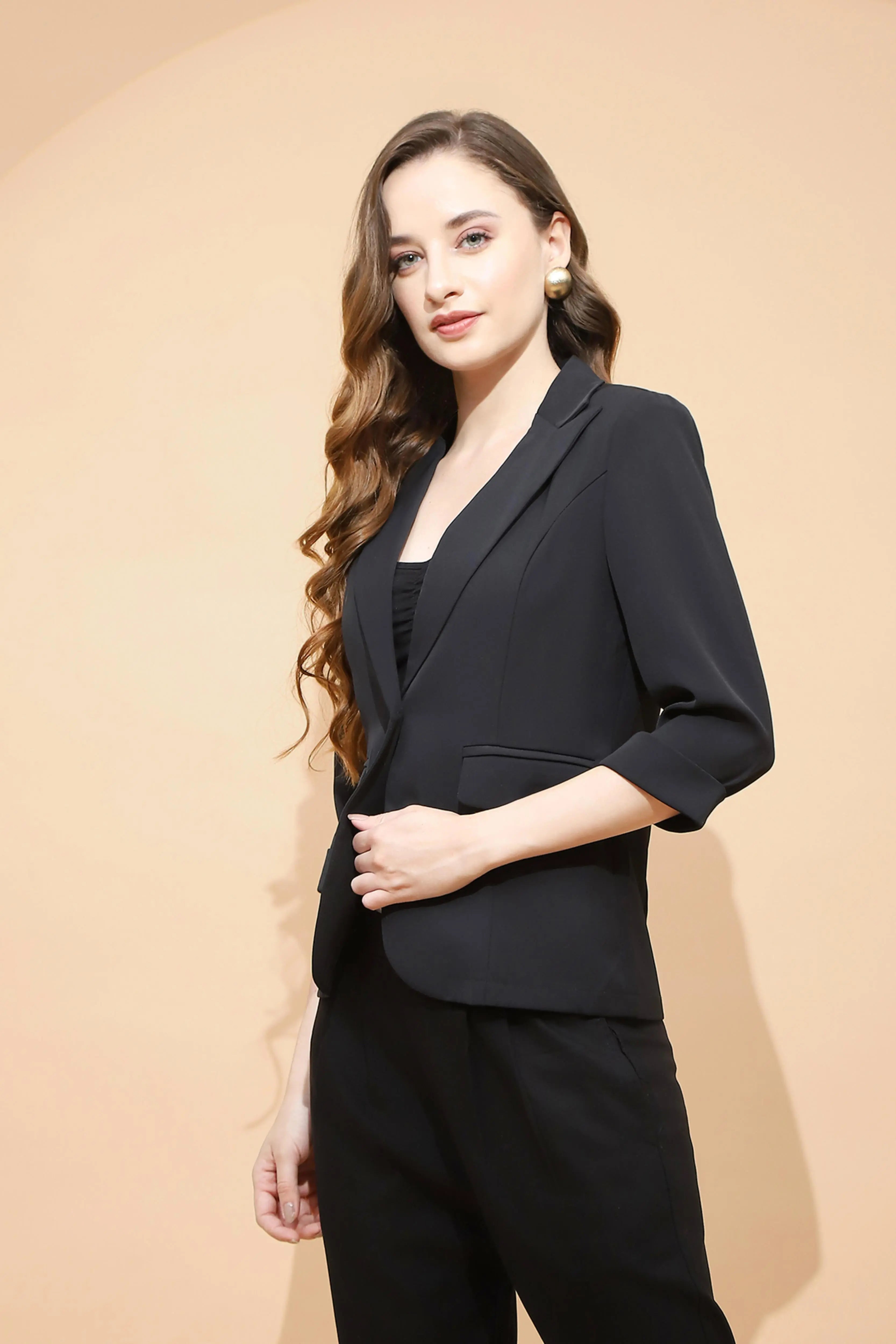 Black  Formal Coat - Global Republic