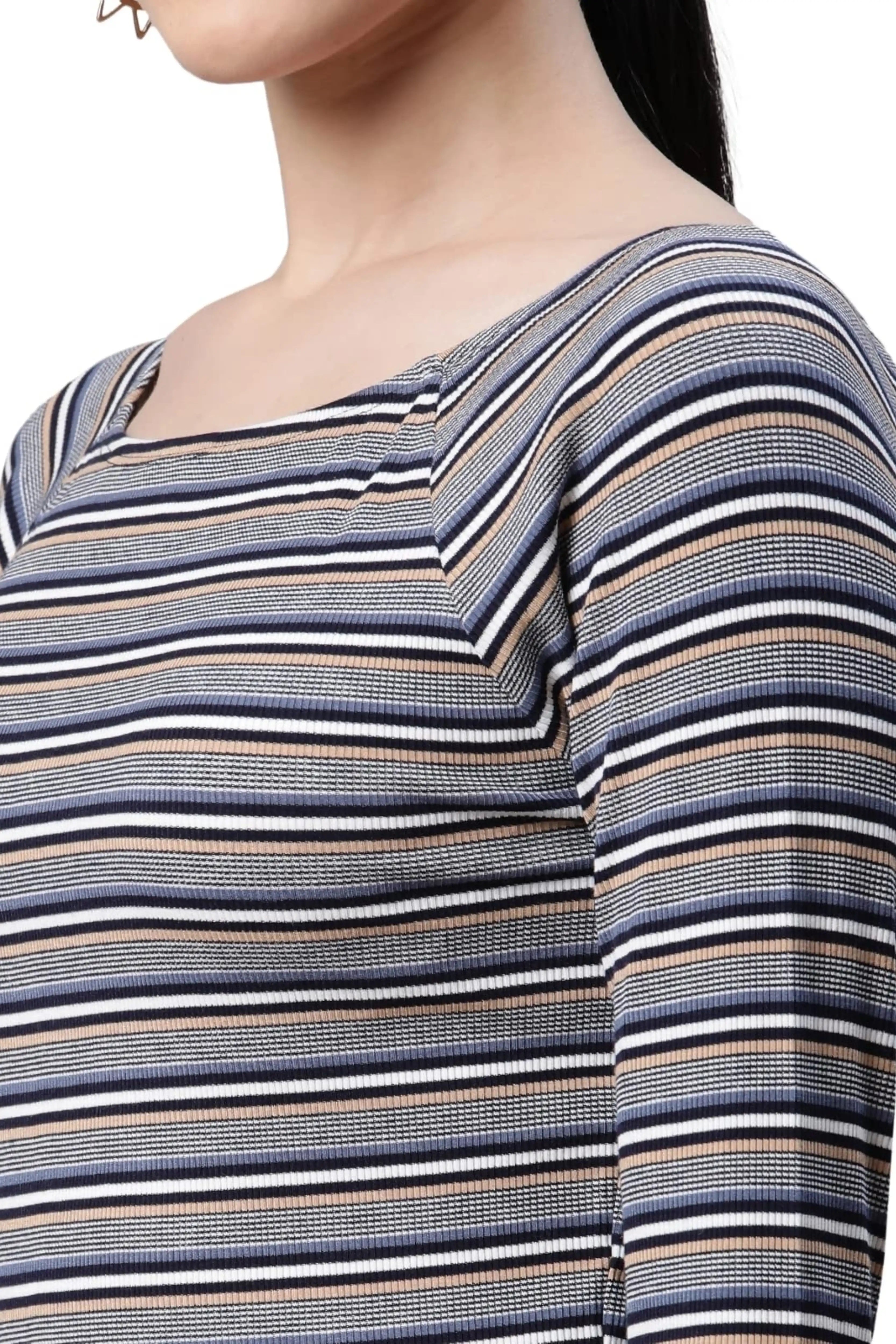 Striped Slim Fit Casual T-Shirt