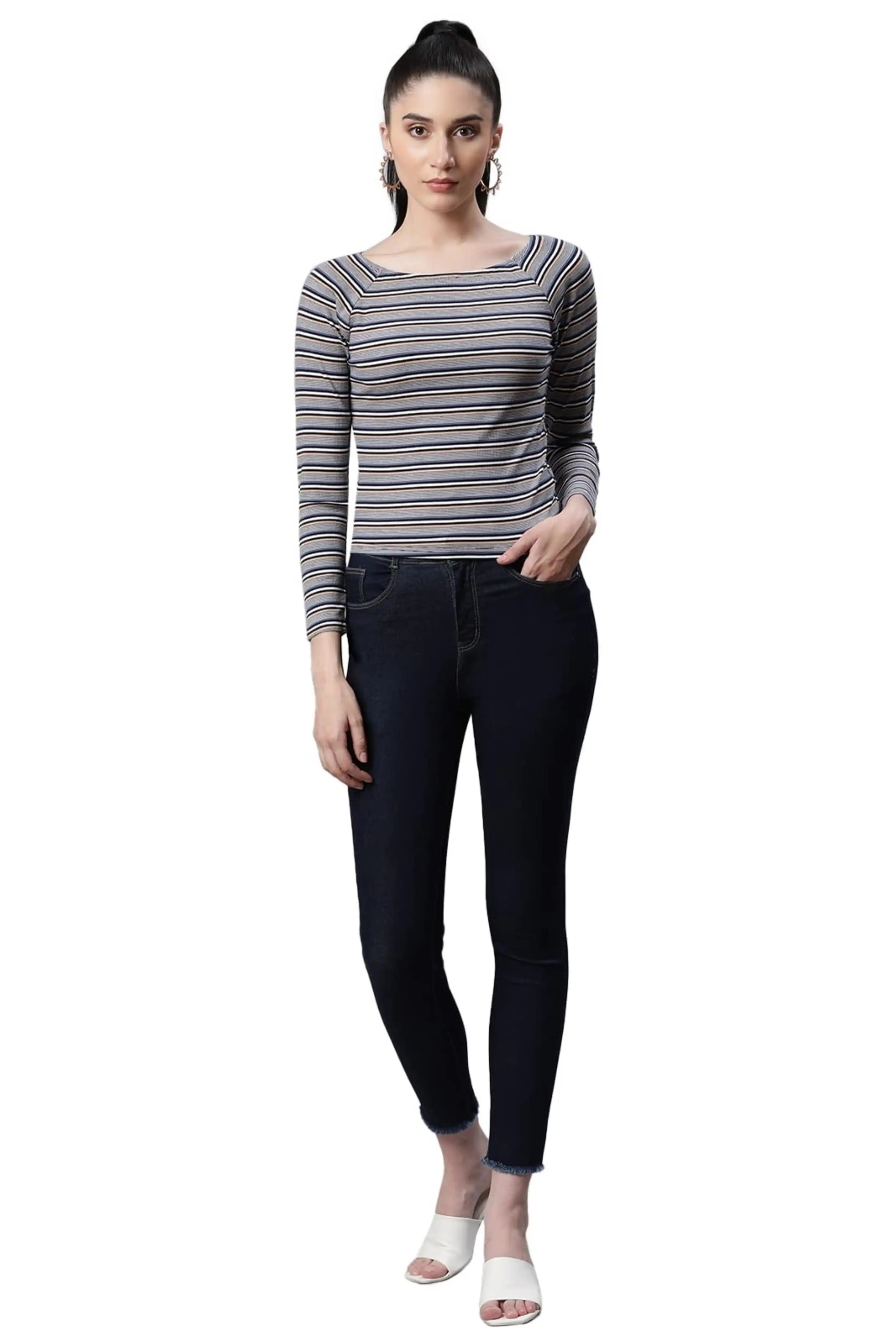 Striped Slim Fit Casual T-Shirt