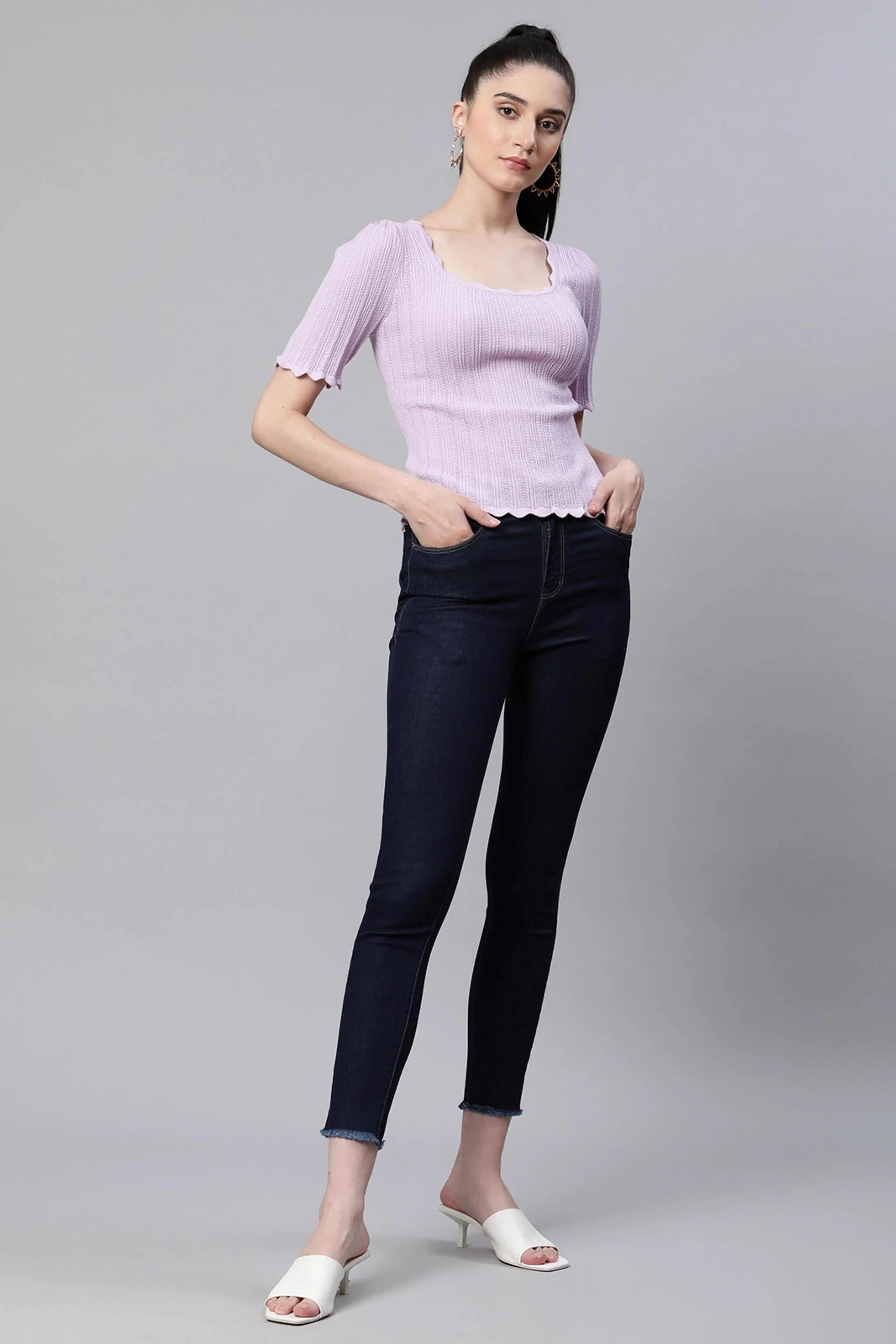 women lightly jeans