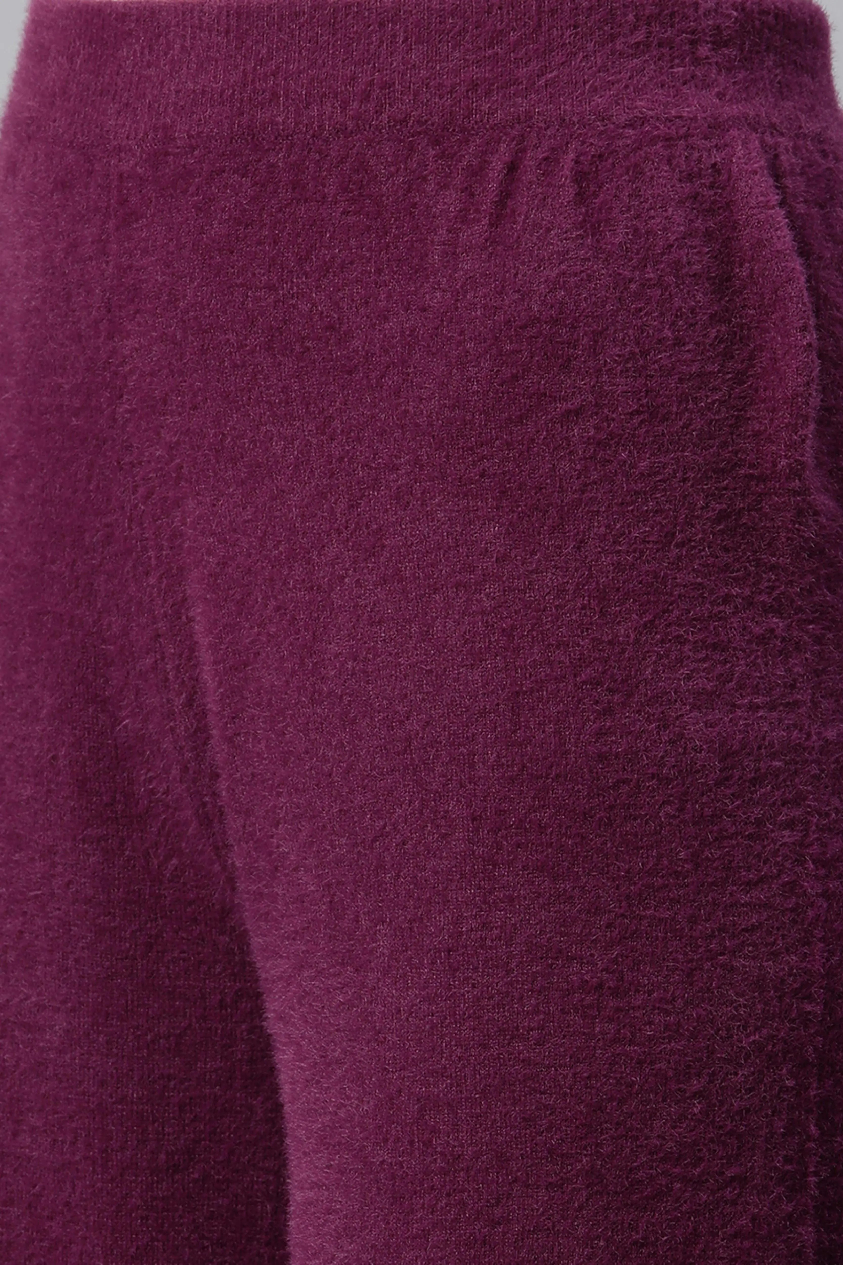 Plum Nylon Loose Fit Lower - Global Republic