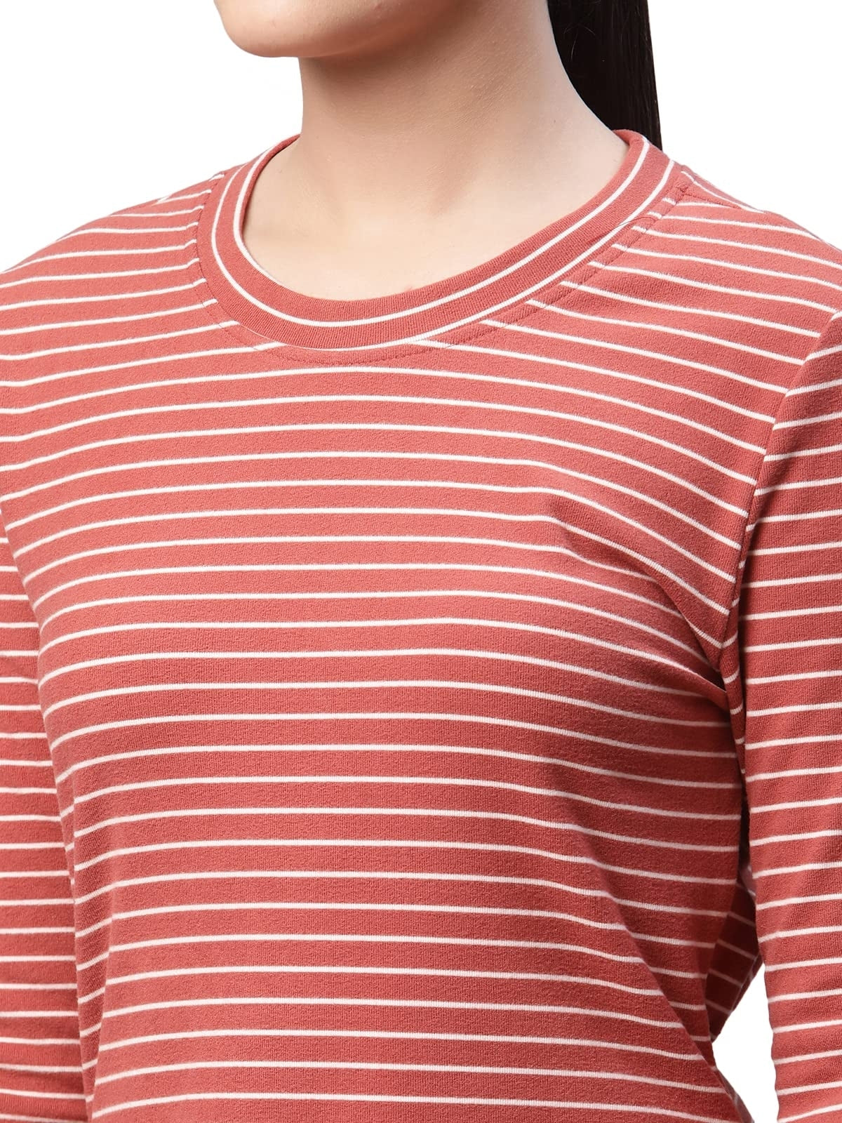 Orange & White Striped Hosiery Dress - Global Republic