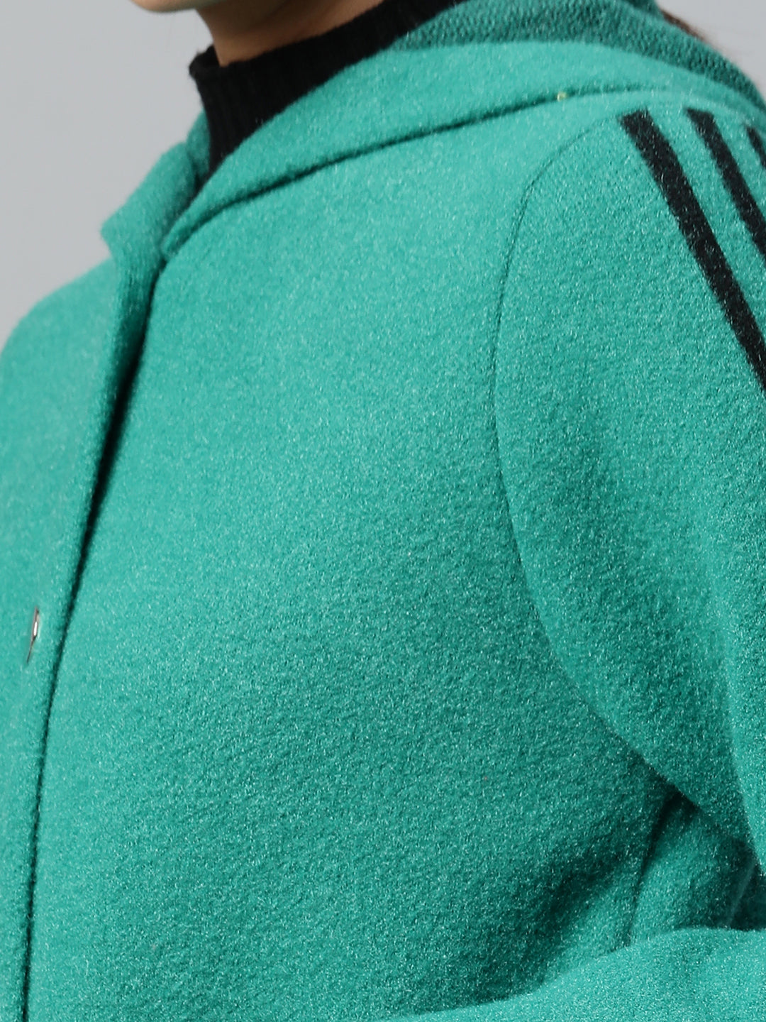 Green Hooded Zipper Jacket - Global Republic