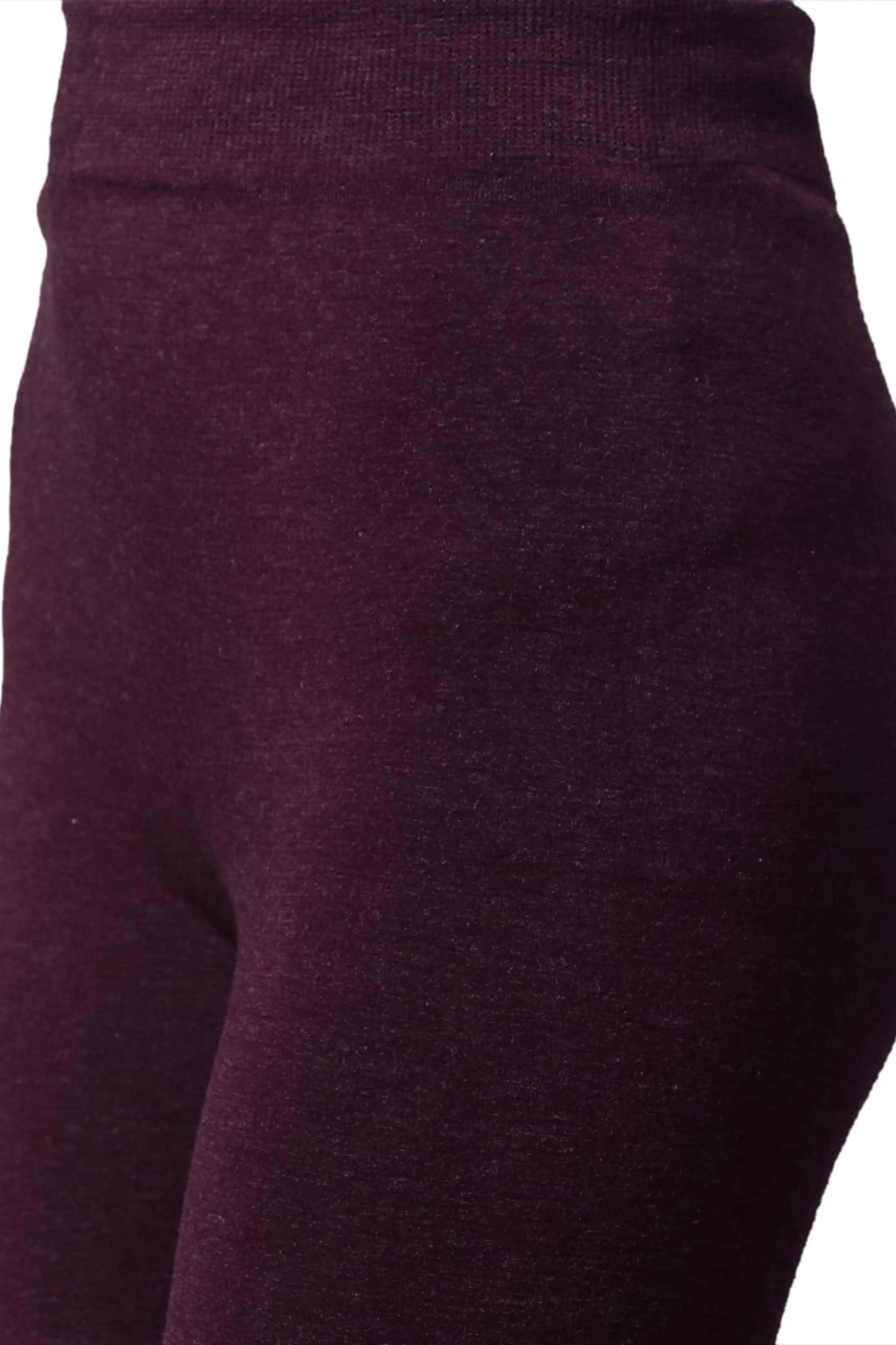 Wine Body Hugging Slim-Fit High Rise Legging - Global Republic