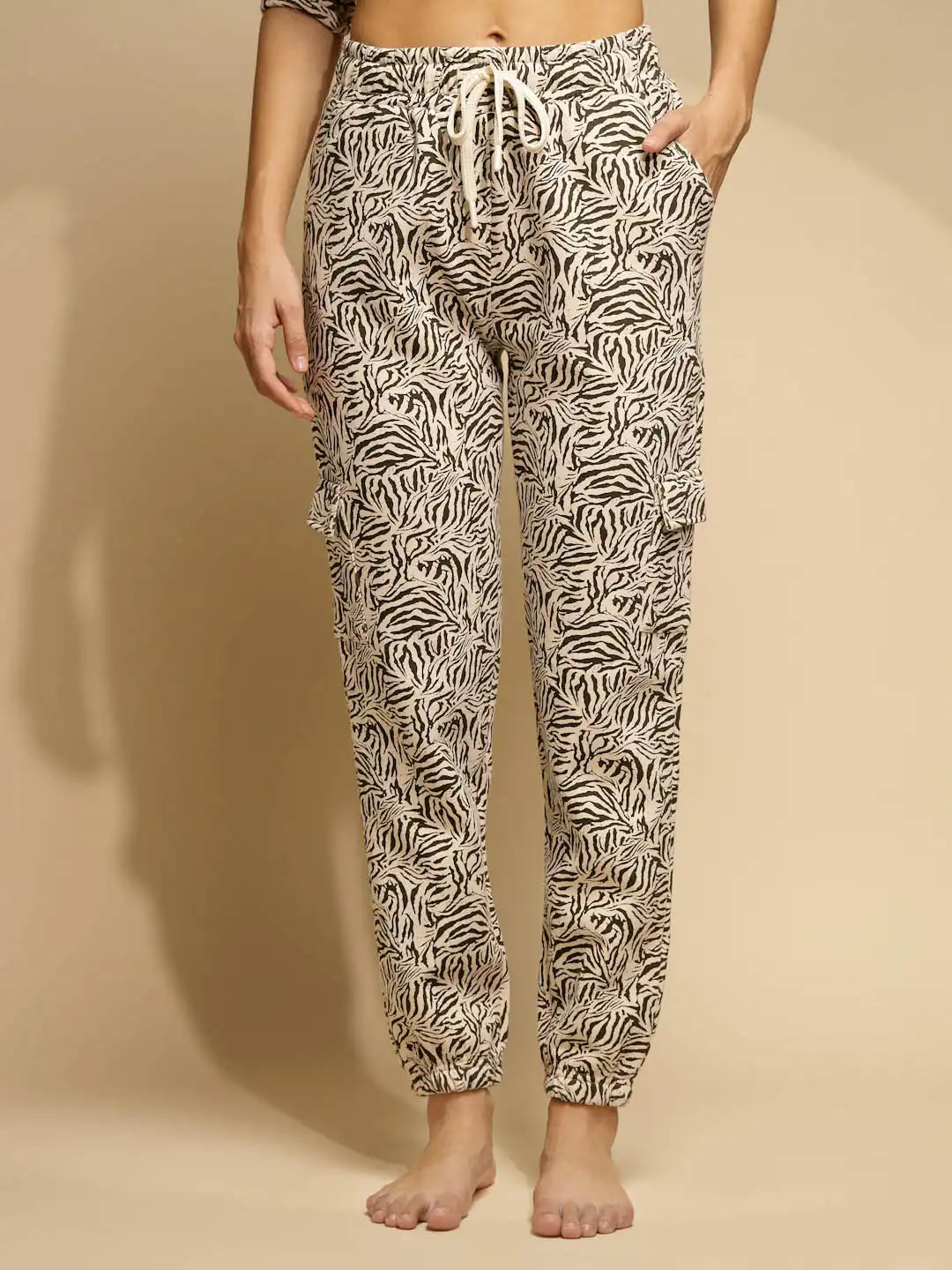 Black Solid Low Rise cotton Lower - Global Republic