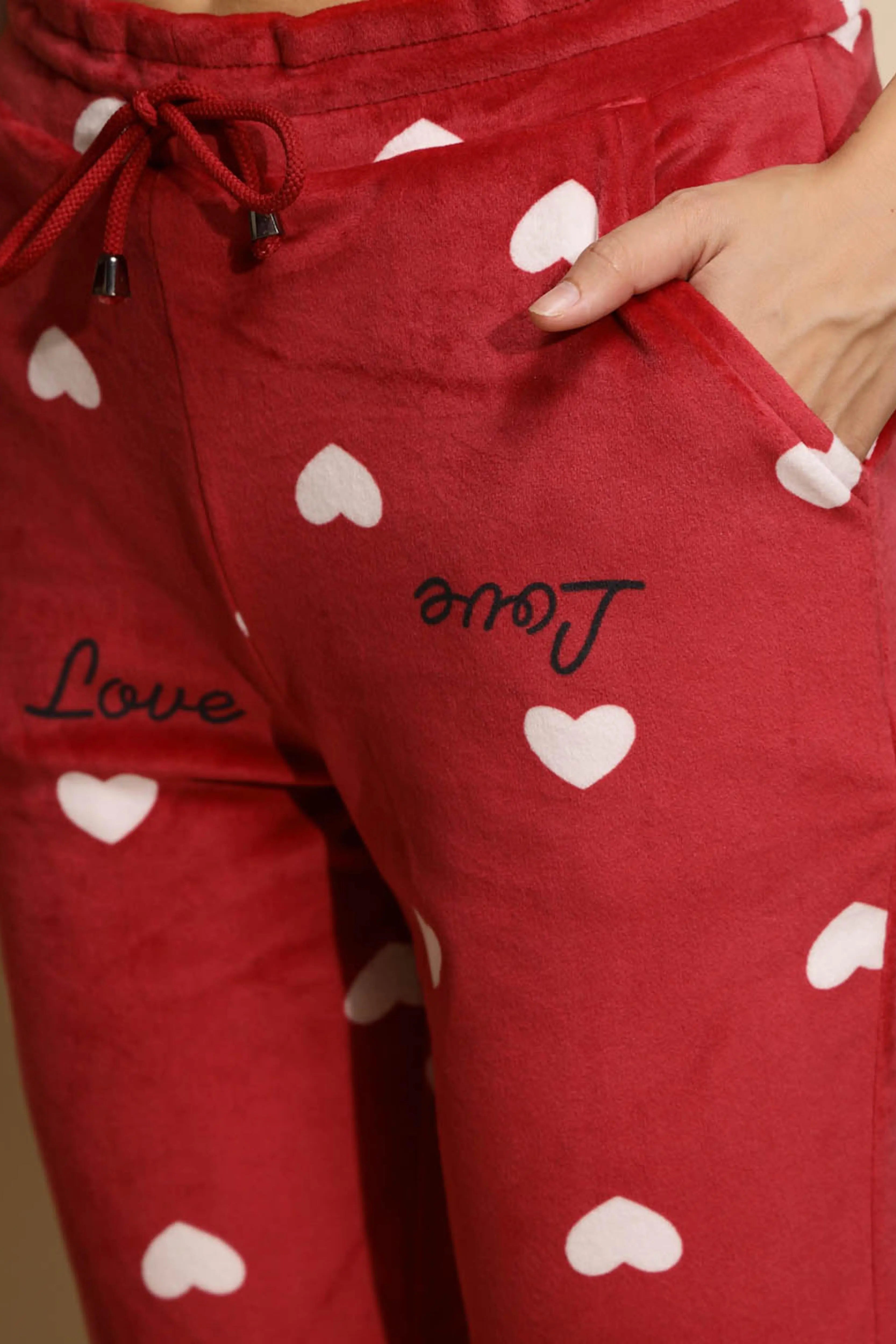 Red Solid Low Rise Cotton Lower - Global Republic