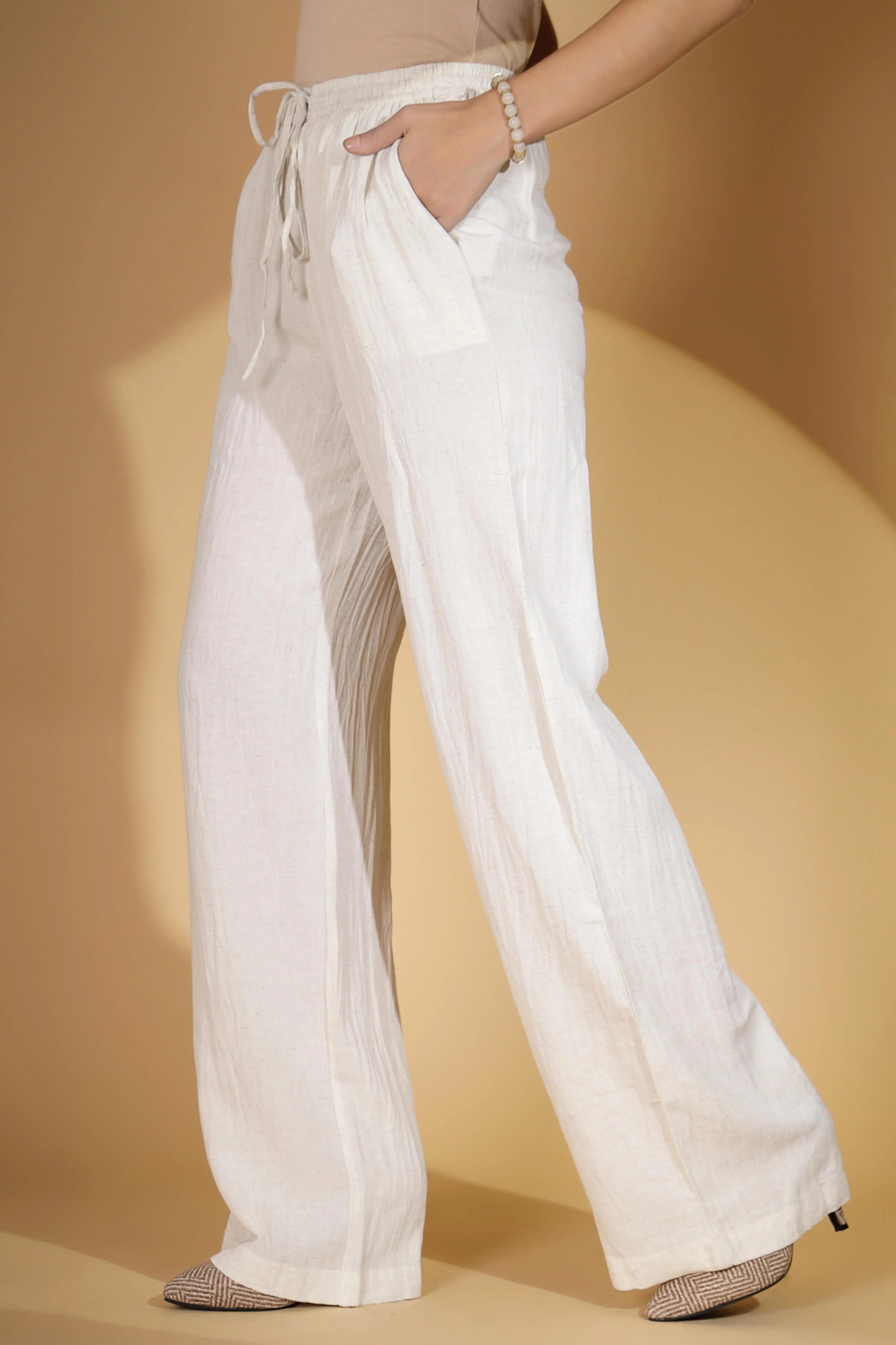 Women Natural Rayon Solid Lower - Global Republic