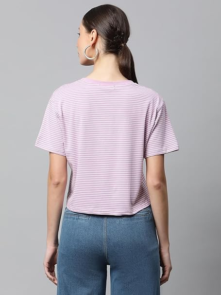 Loose Fit Horizontal Striped T-Shirt - Global Republic