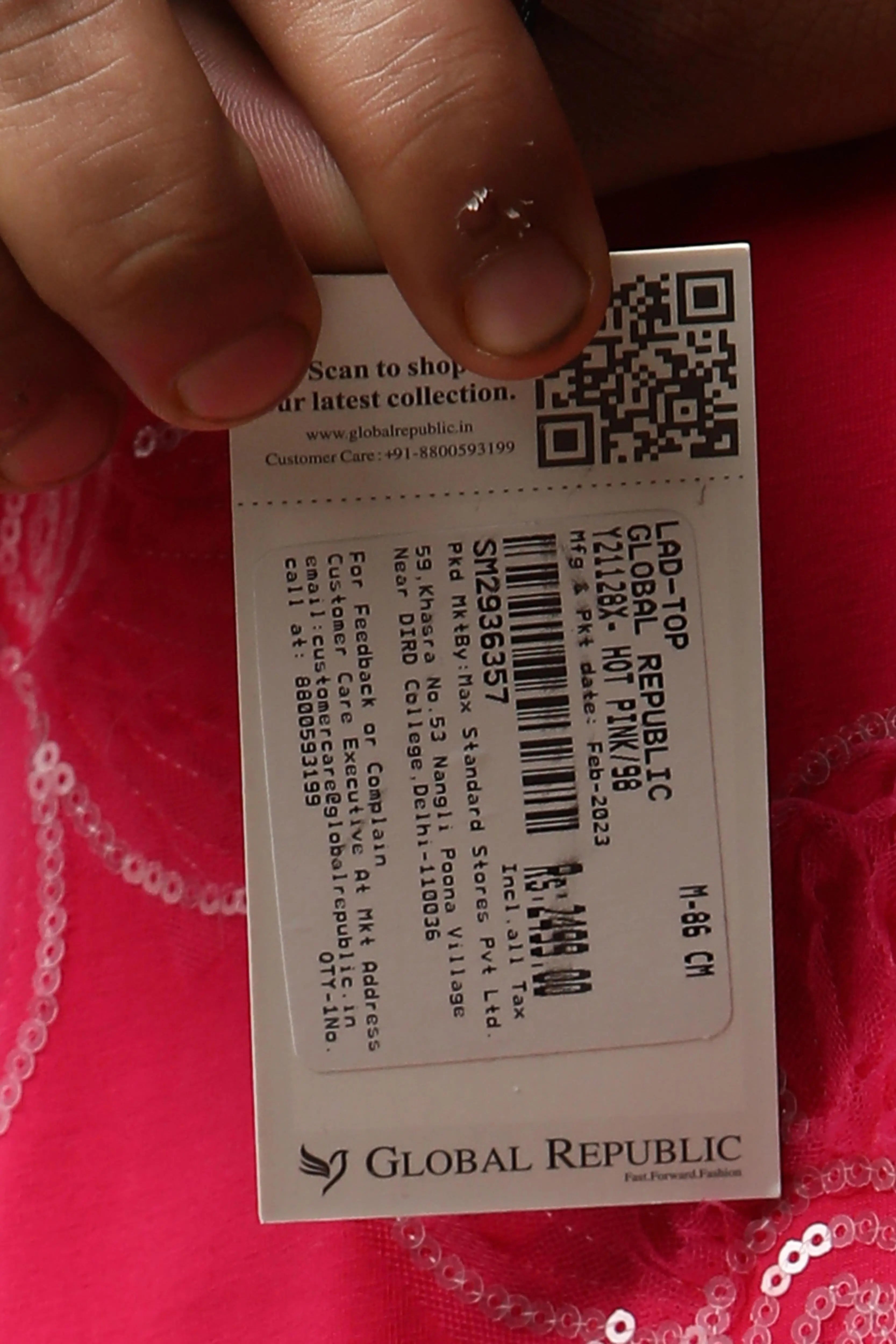 Women Regular Fit Floral Embroidery Top - Global Republic