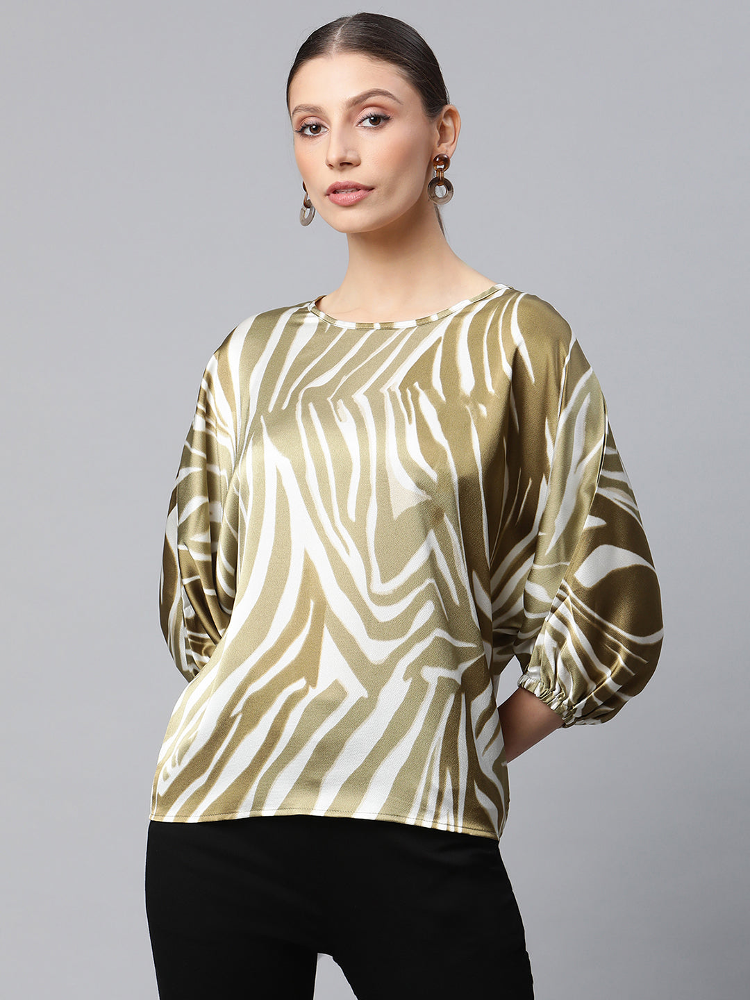 Regular Fit Floral Printed Top - Global Republic