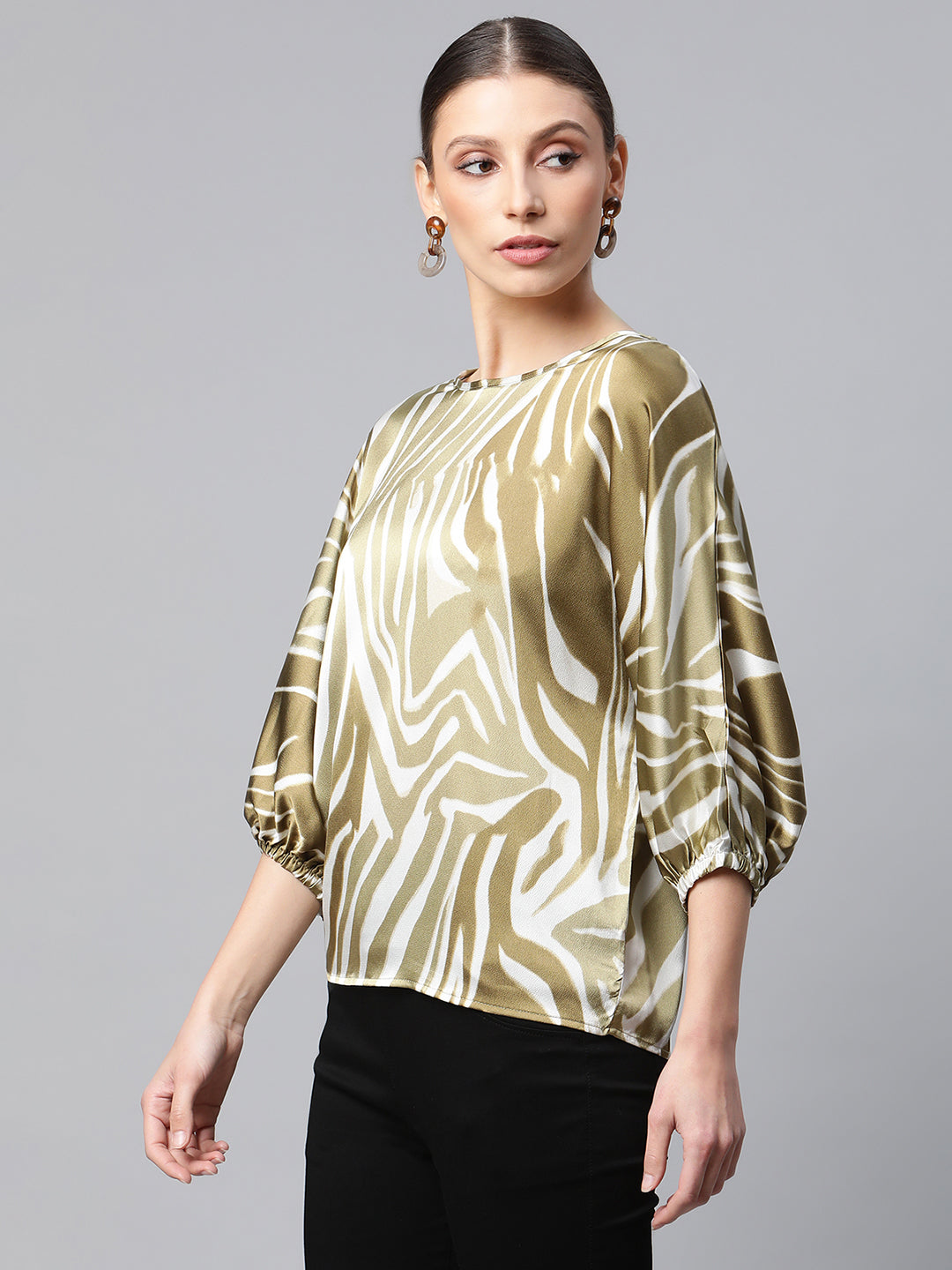 Regular Fit Floral Printed Top - Global Republic