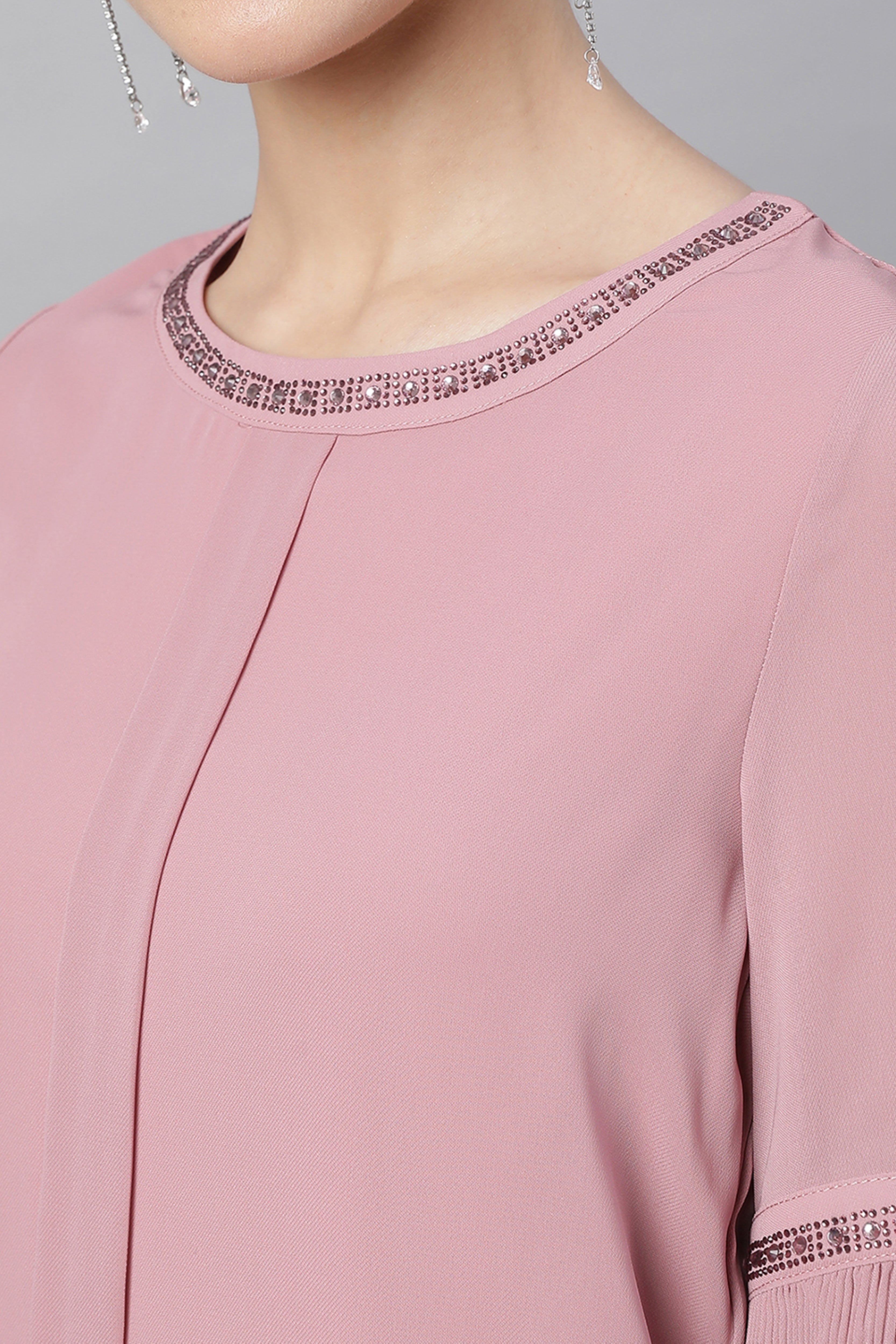 Pink Embellished Top