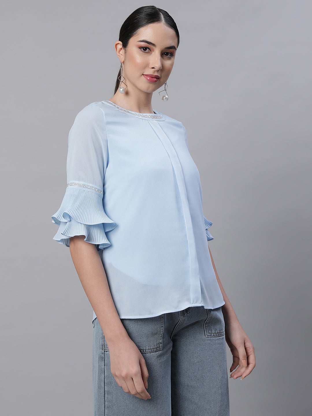Pink Embellished Top - Global Republic