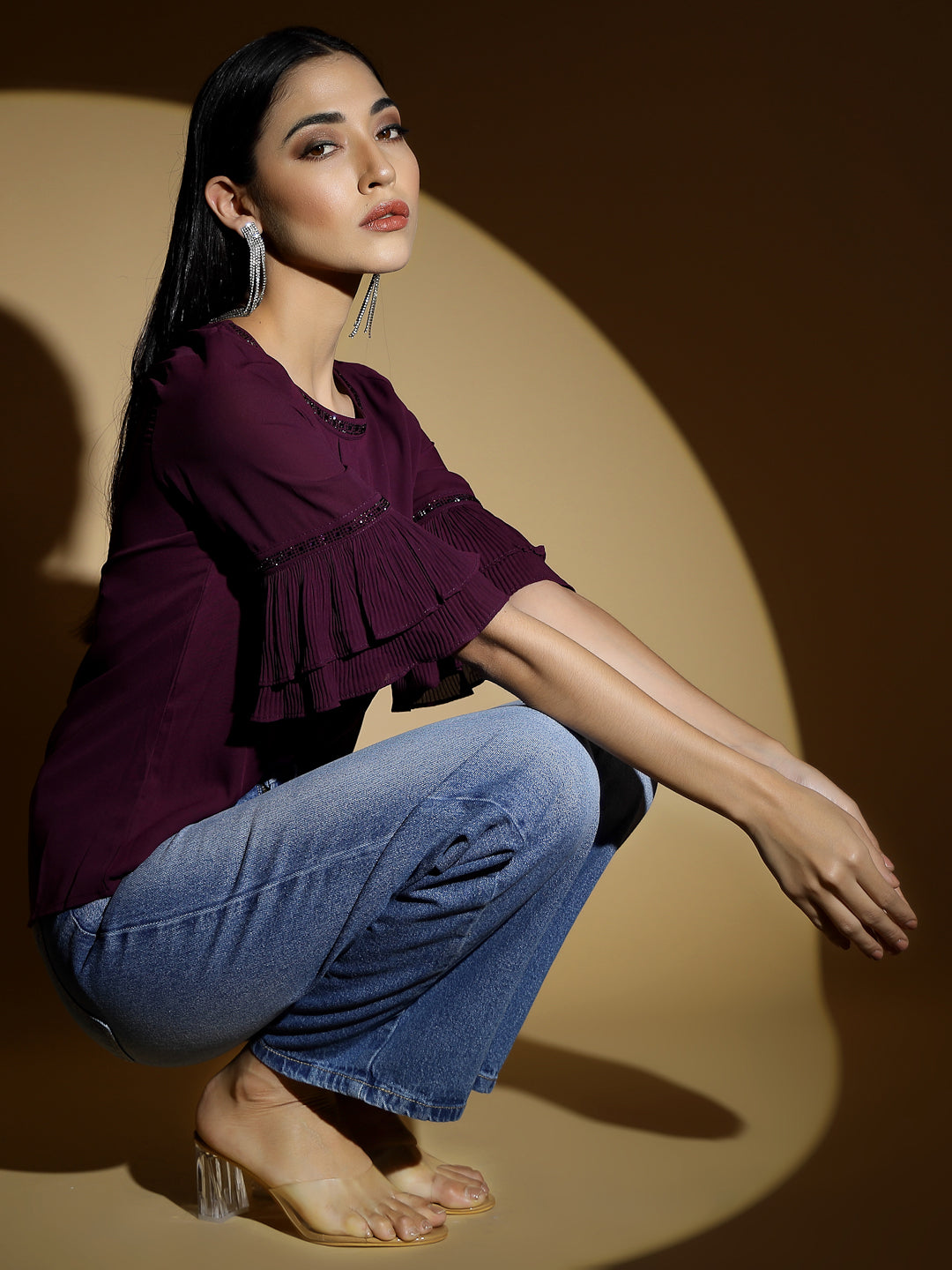 Pink Embellished Top - Global Republic