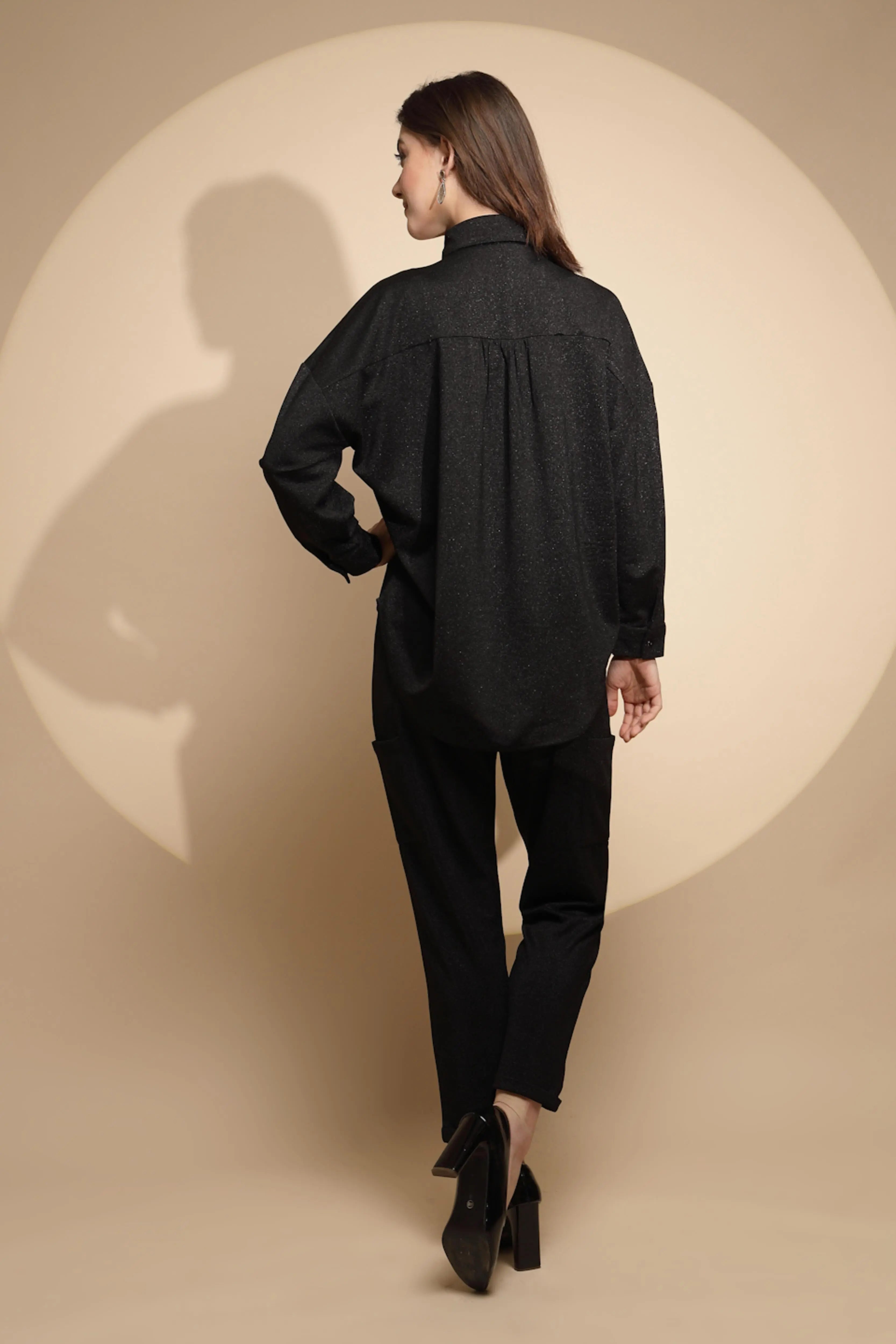 Black Solid Night Set - Global Republic