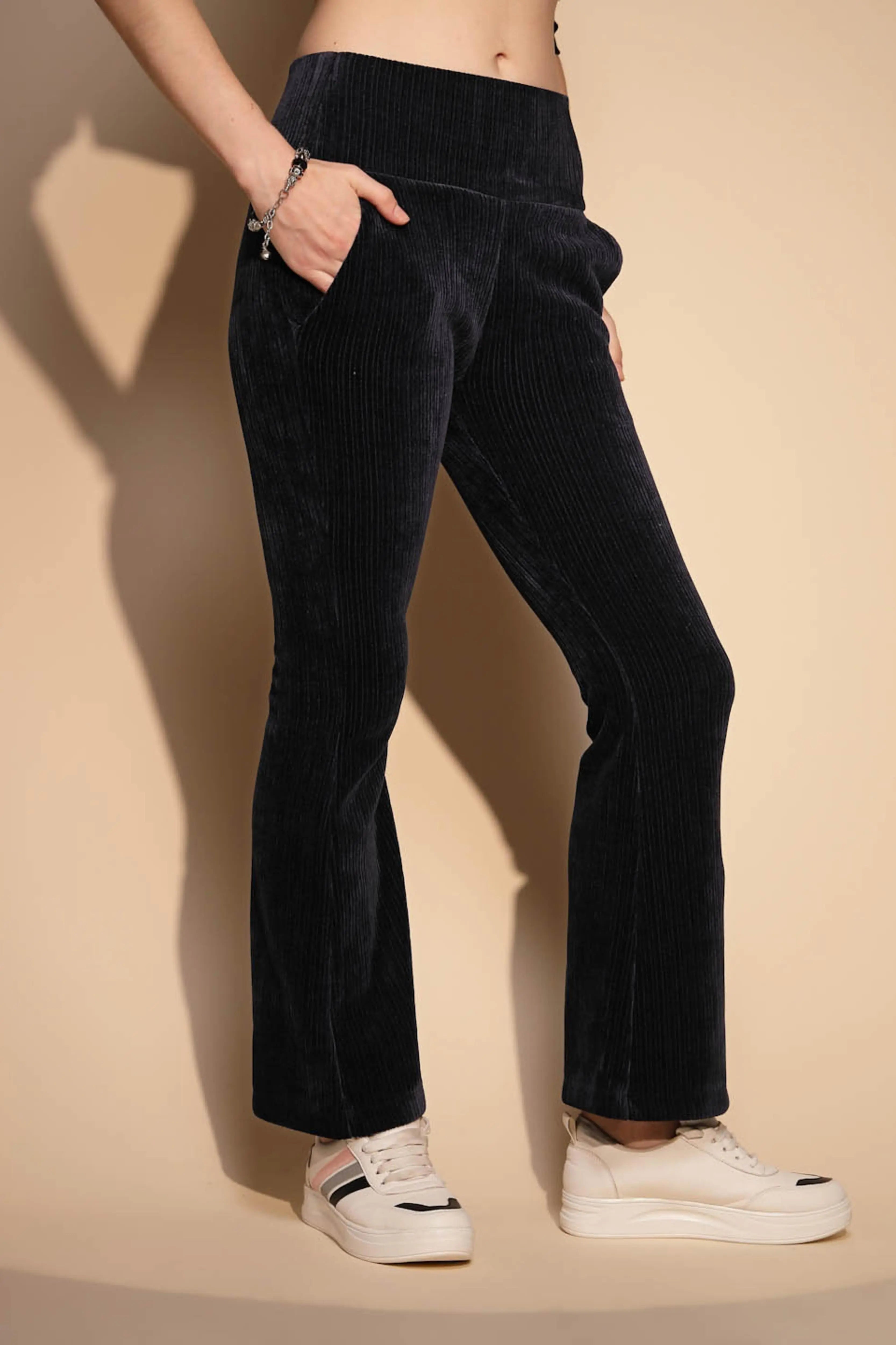 Blue High Rise Stretchable Jegging - Global Republic