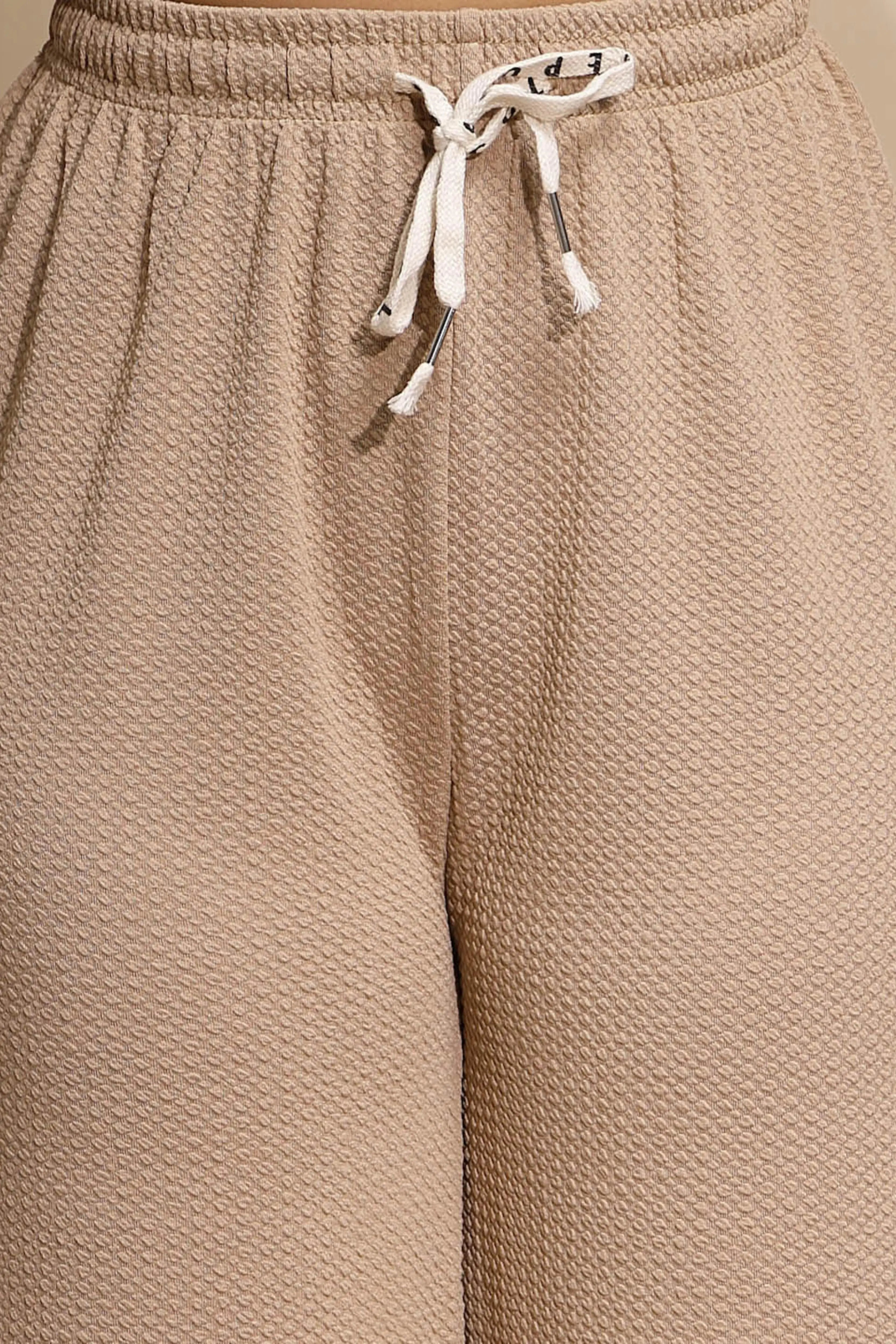 Beige Solid Lower - Global Republic