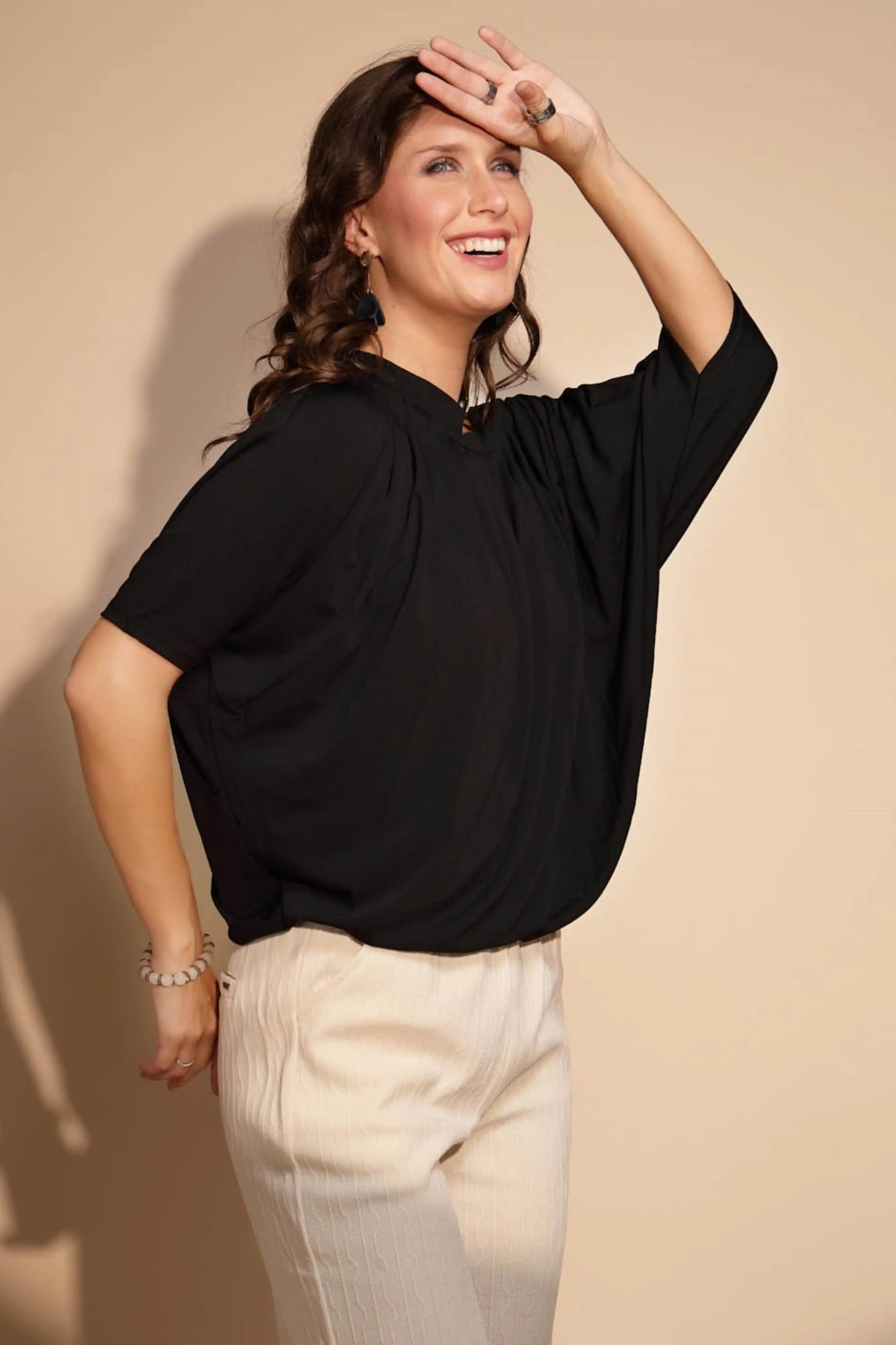Black Off Shoulder Top