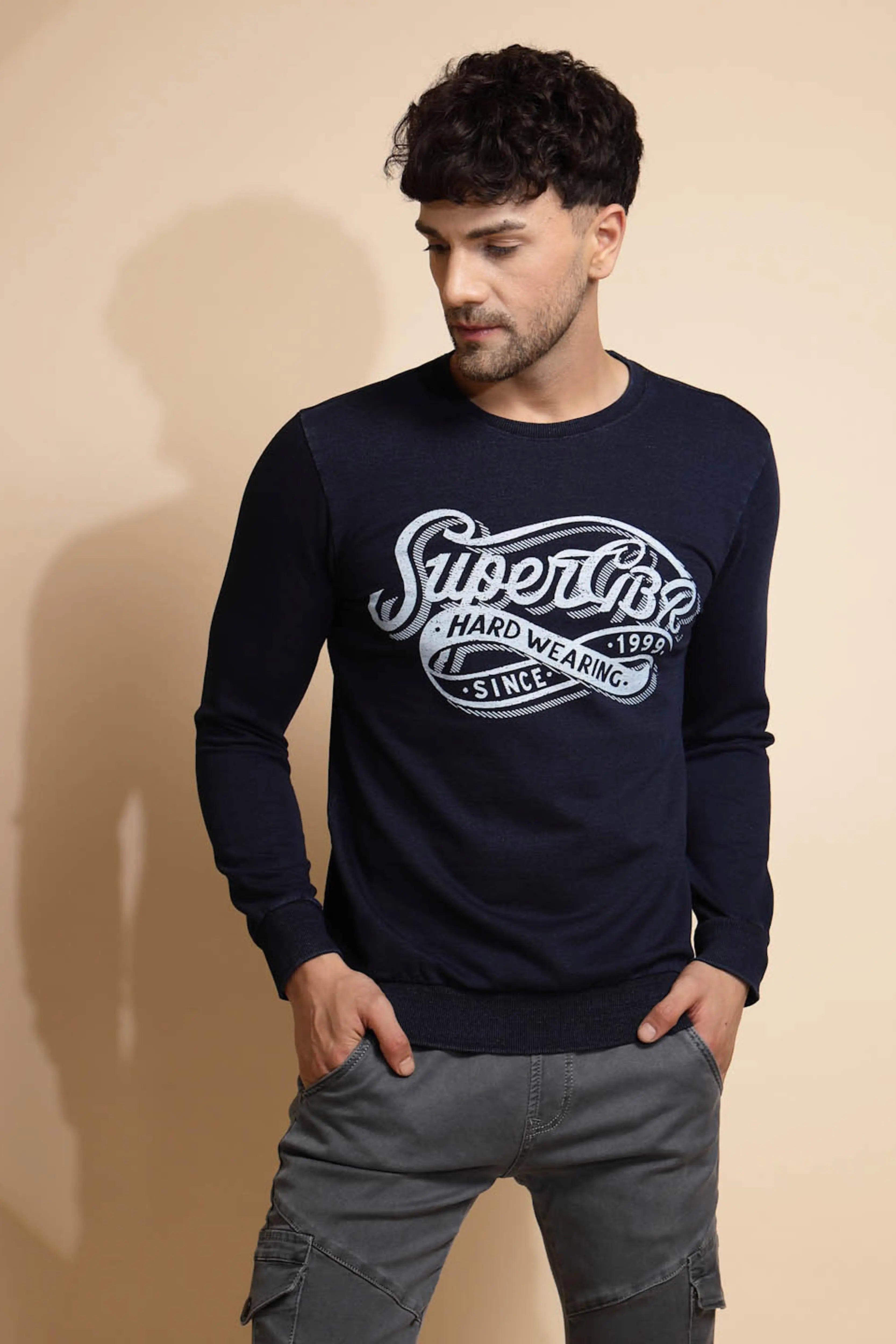Blue Hosiery Sweatshirt - Global Republic