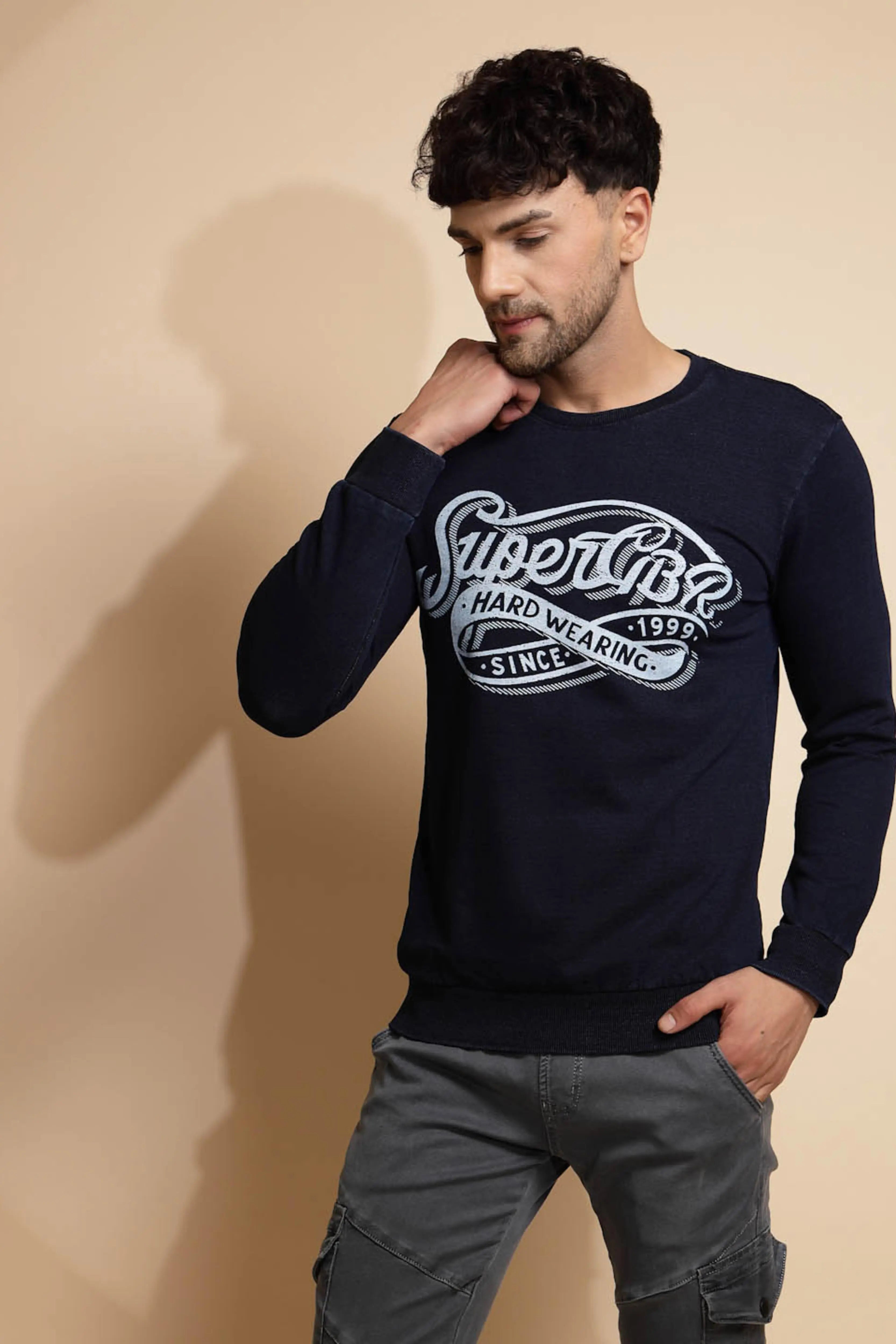 Blue Hosiery Sweatshirt - Global Republic