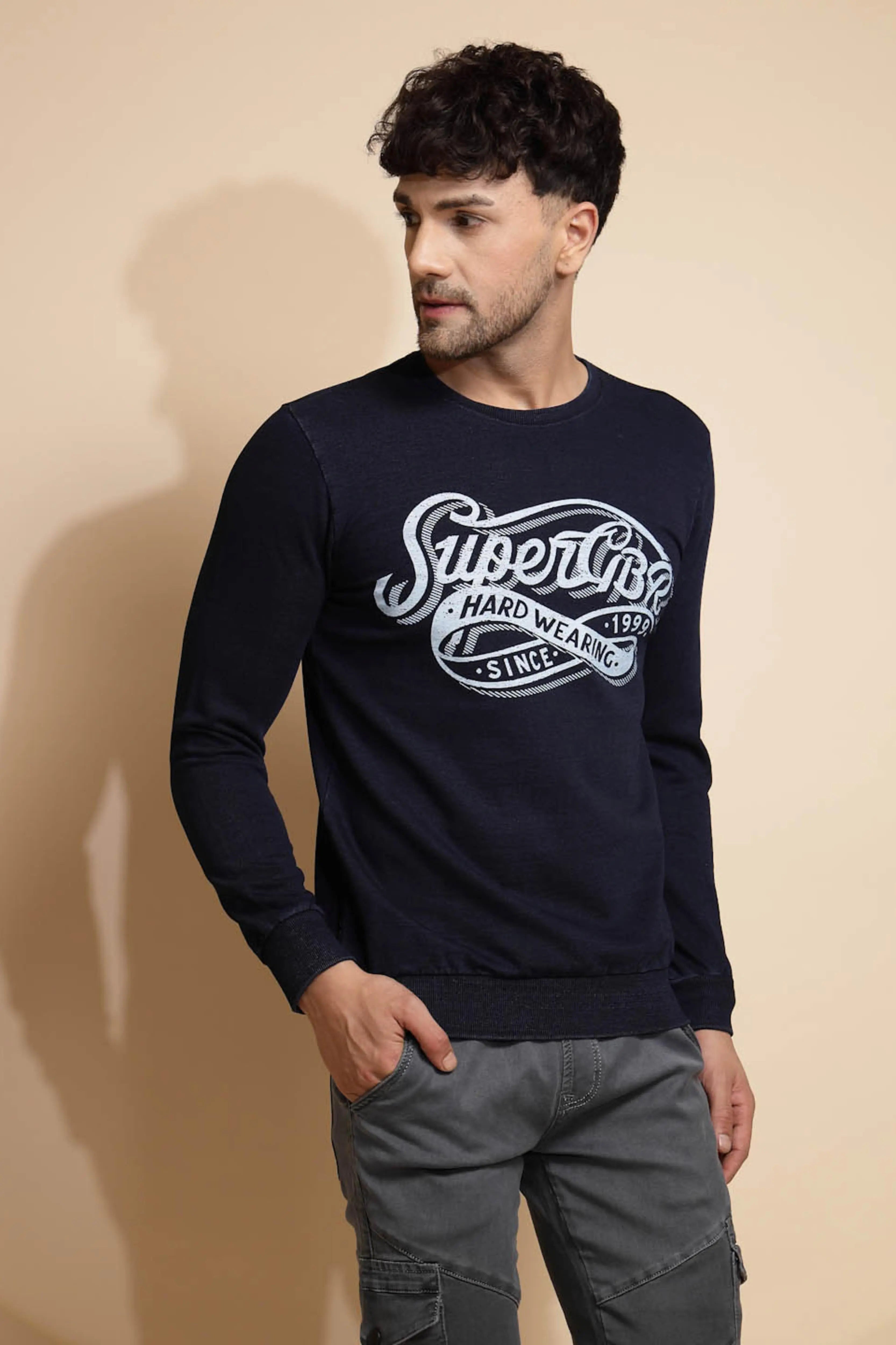 Blue Hosiery Sweatshirt - Global Republic