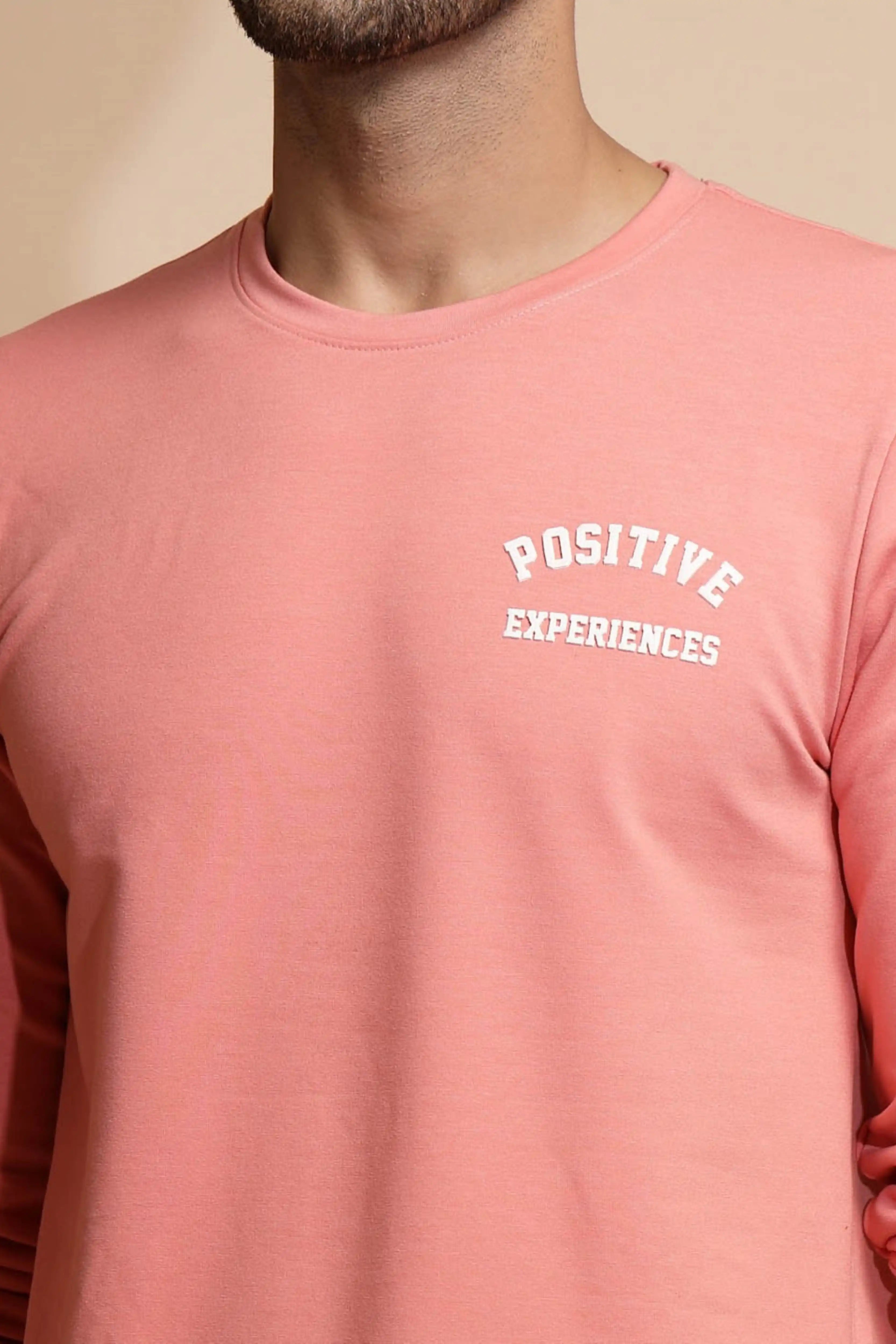 Pink Solid Round Neck Night Set