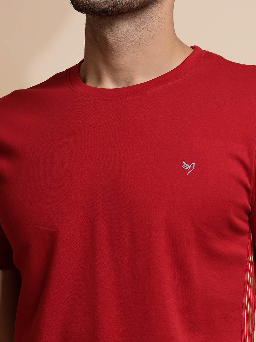 Maroon Solid Round Neck Night Sets - Global Republic