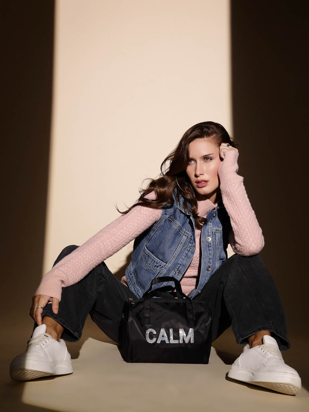 Blue Sleeveless Denim Jacket - Global Republic