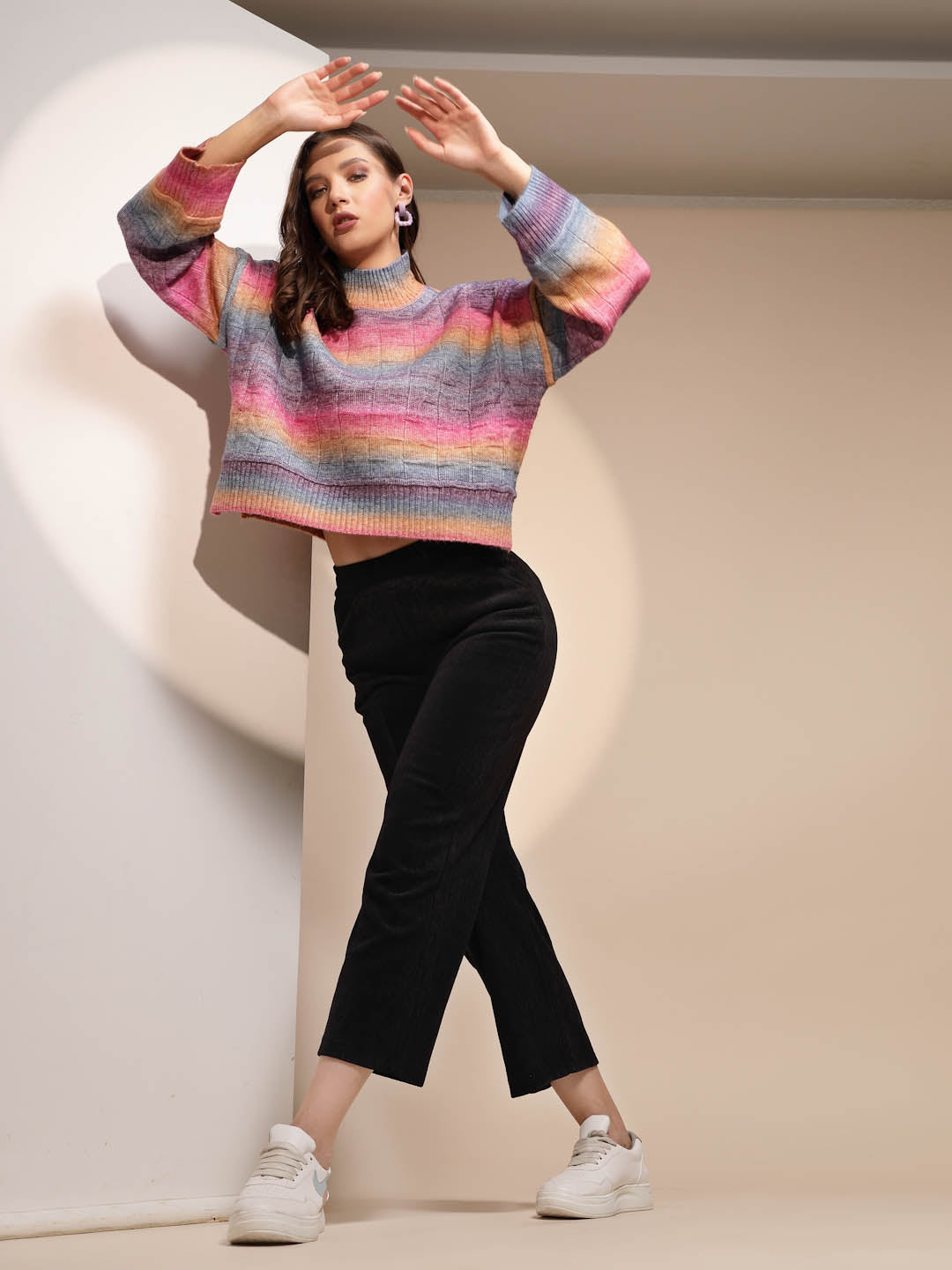 Multi Drop Shoulder Knitted Pullover - Global Republic