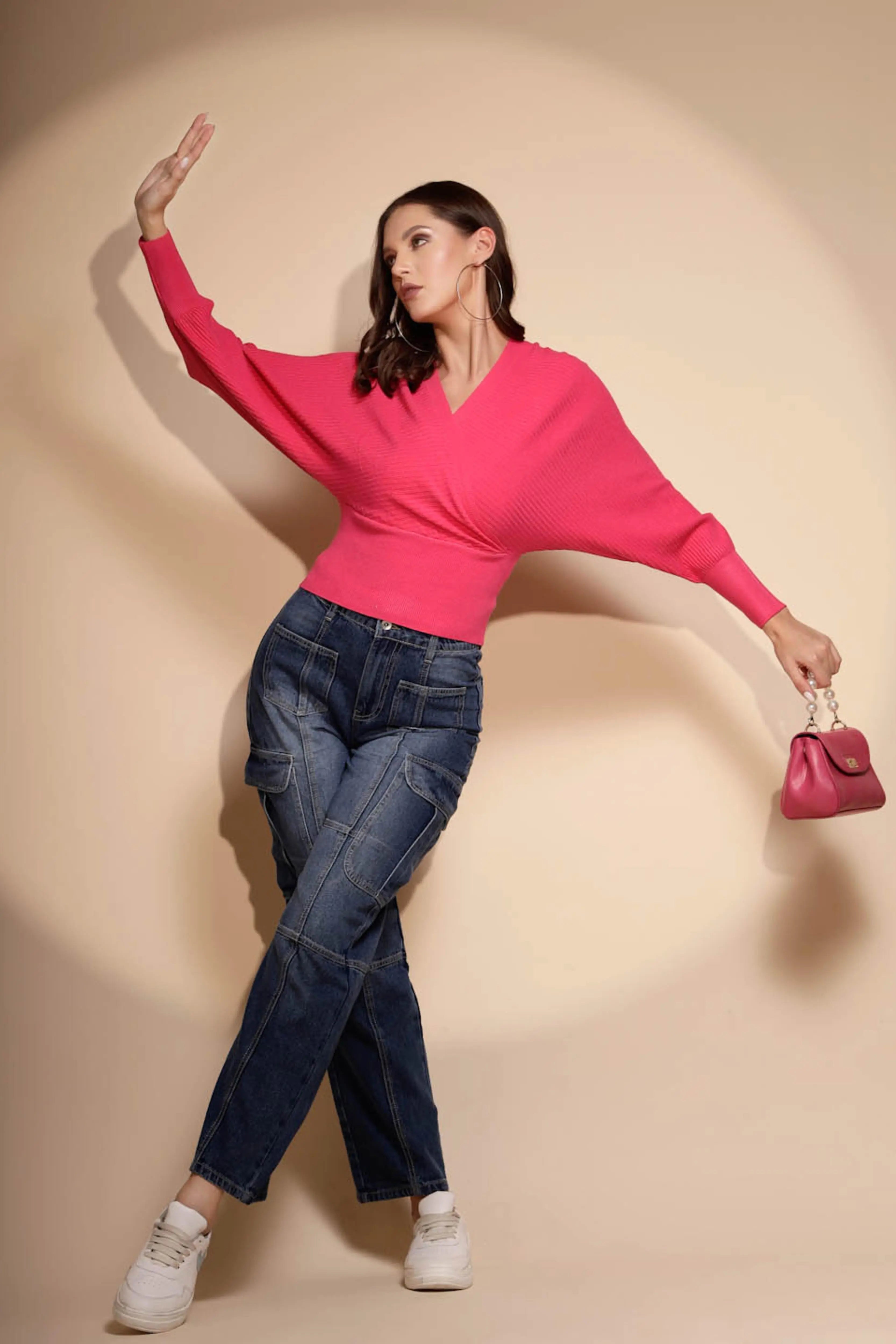 Pink Acrylic Sweater - Global Republic