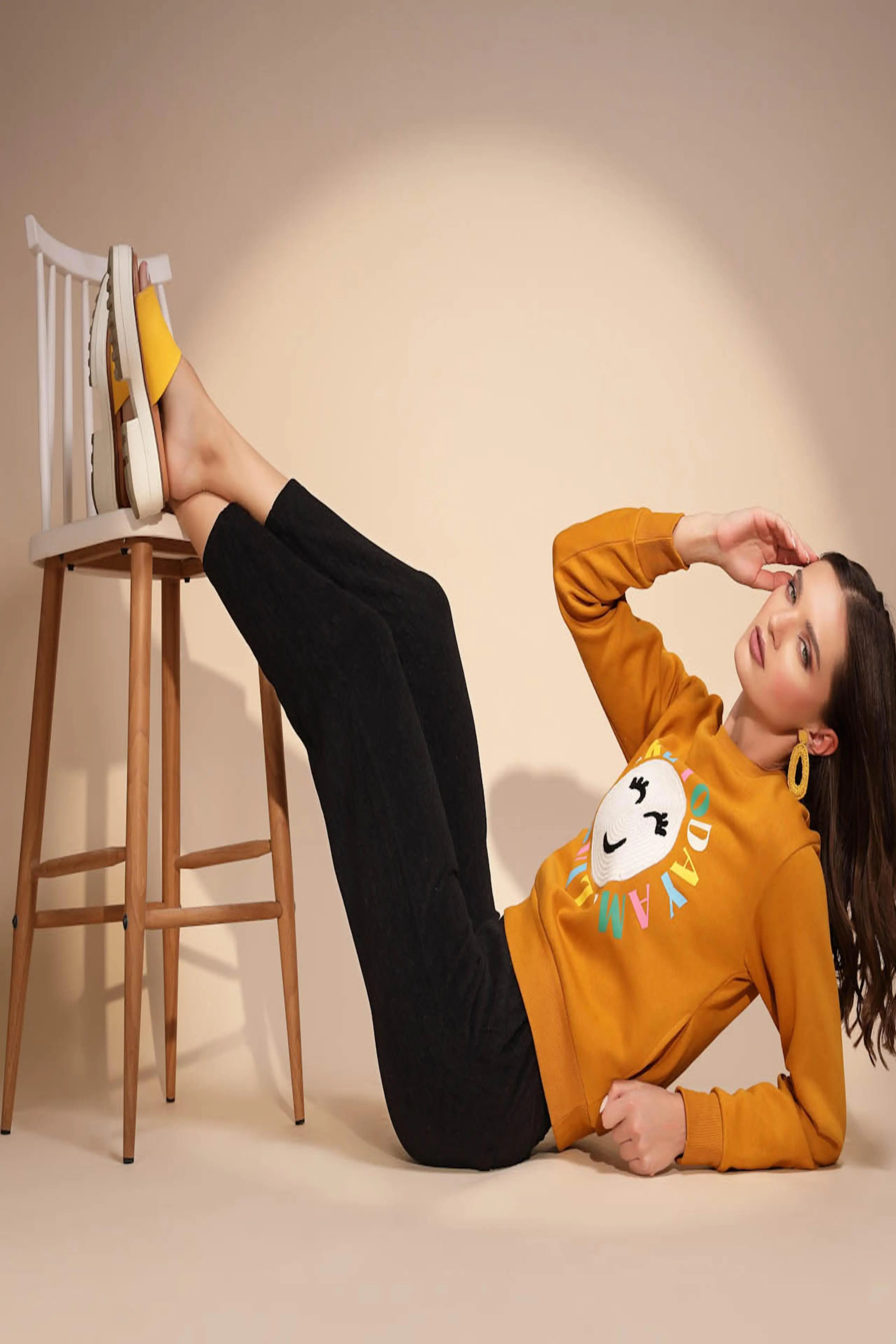 Black Cotton Blend Relaxed fit Lower - Global Republic